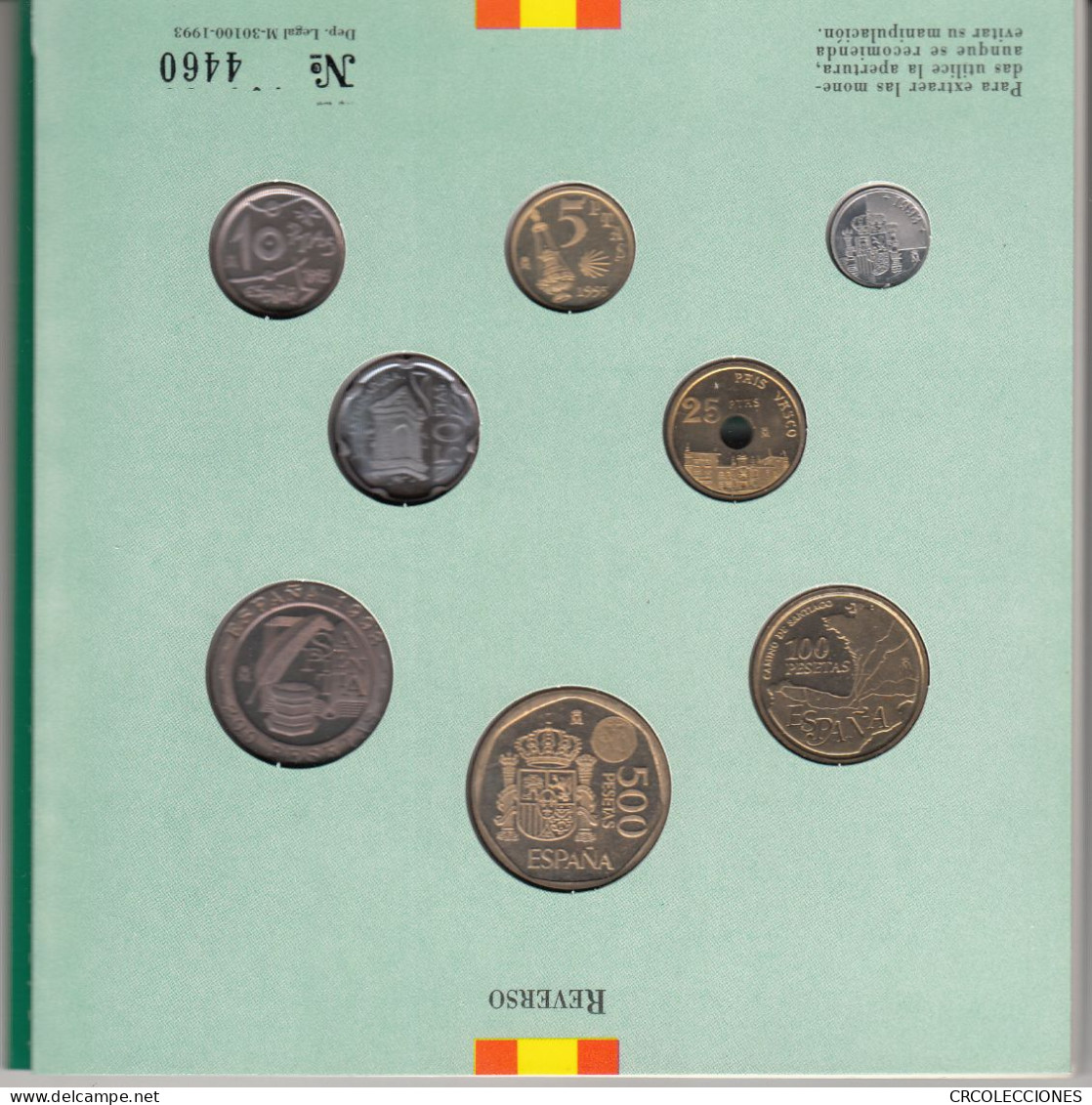 CRC0028 CARTERA MONEDAS ESPAÑA PESETAS 1993 - Münz- Und Jahressets