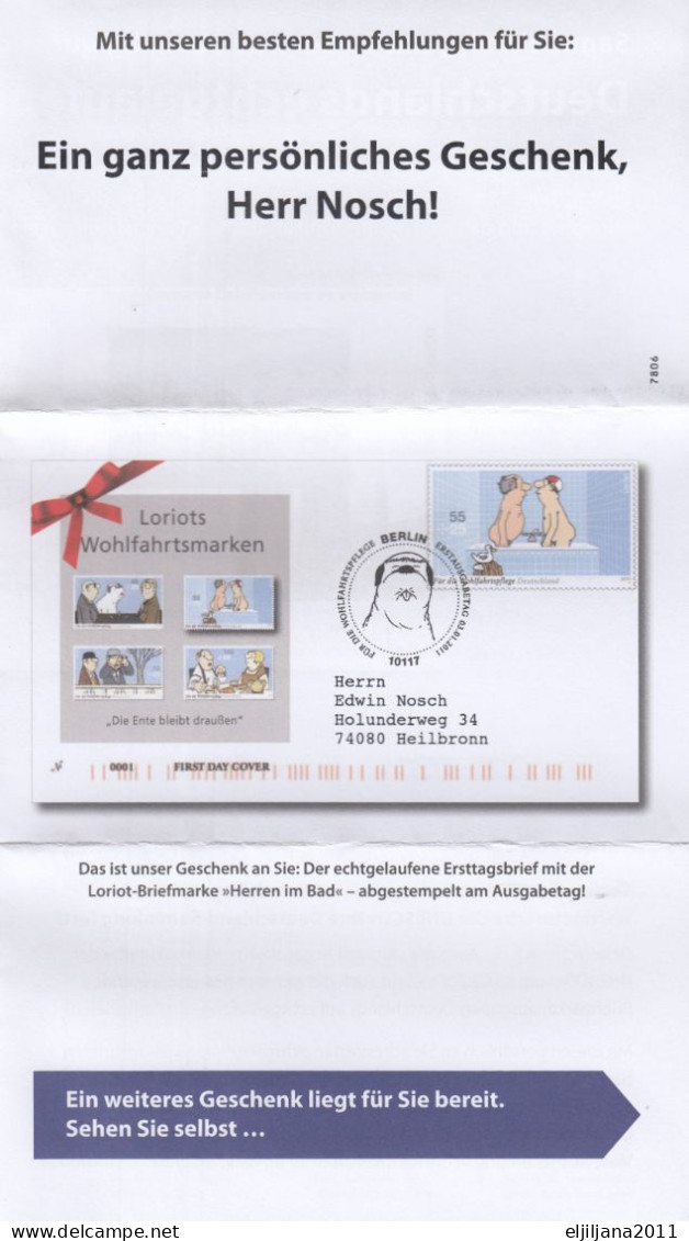 SALE !! 50 % OFF !! ⁕ Germany 1969 - 2011 ⁕ nice collection / lot of 11 postcad & cover / FDC ⁕ scan all scan