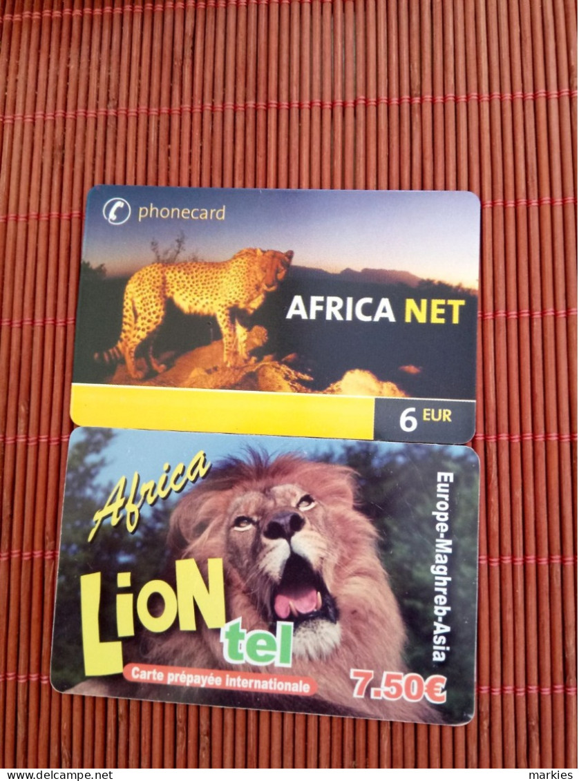 Animal 2 Cards 1 Mint Card + 1 Used See Photos  Rare - Jungle