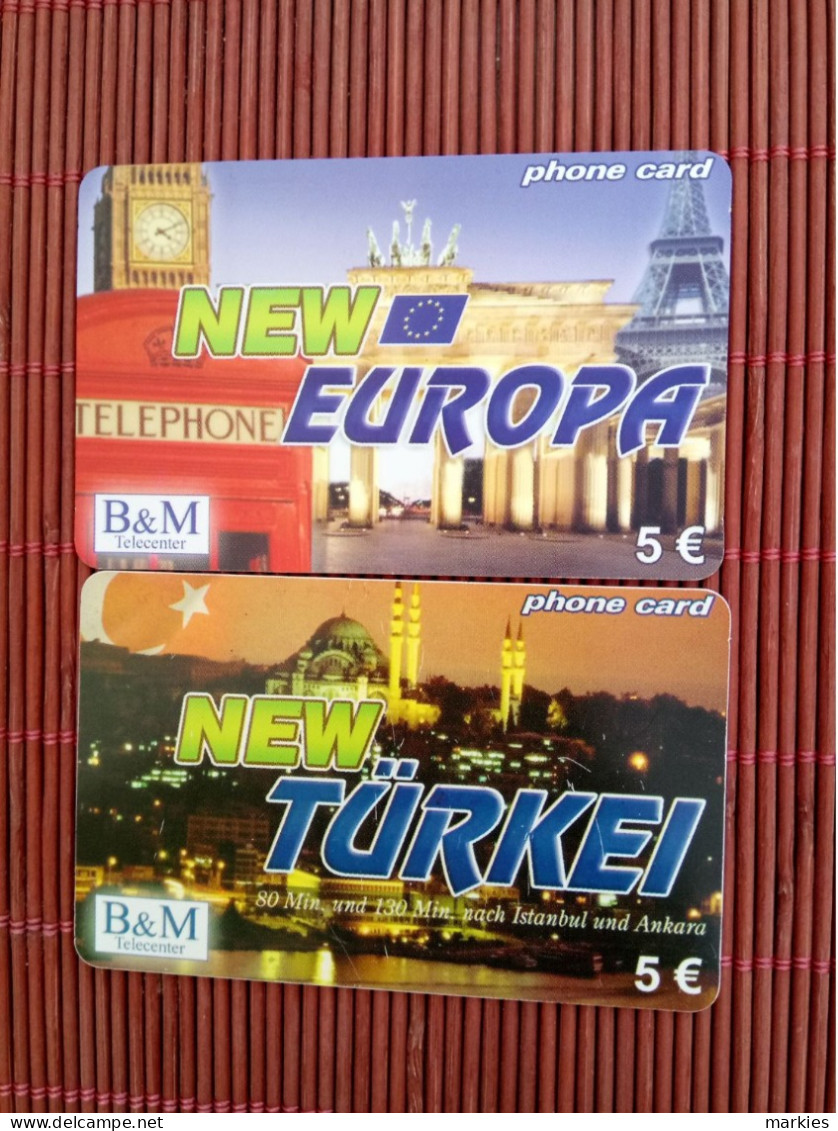 2 Prepaidcards Europe Mint 2 Photos  Rare - Jungle