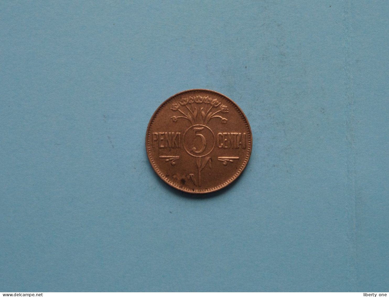 1925 - 5 Centai Penki ( Uncleaned Coin / For Grade, Please See Photo ) ! - Lituanie