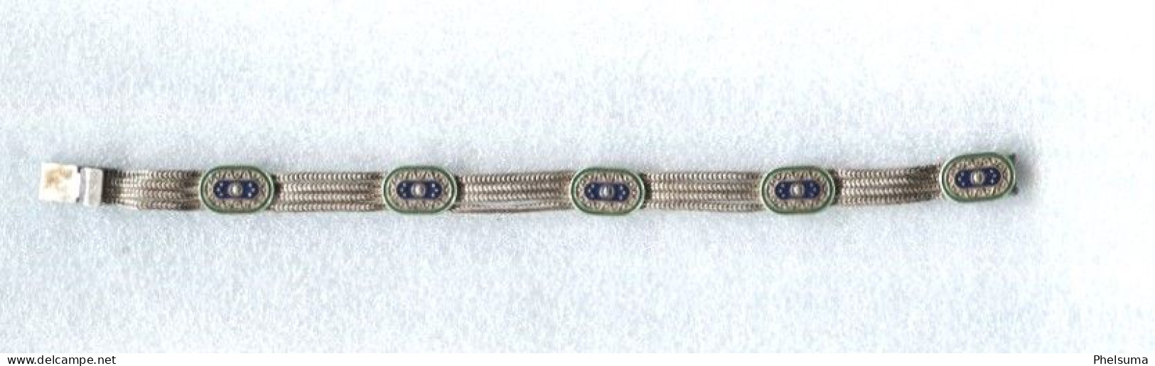 De La REUNION - Délicat Bracelet / Argent 925 - Peut être D'origine Asiatique 18 Cm - Halsketten