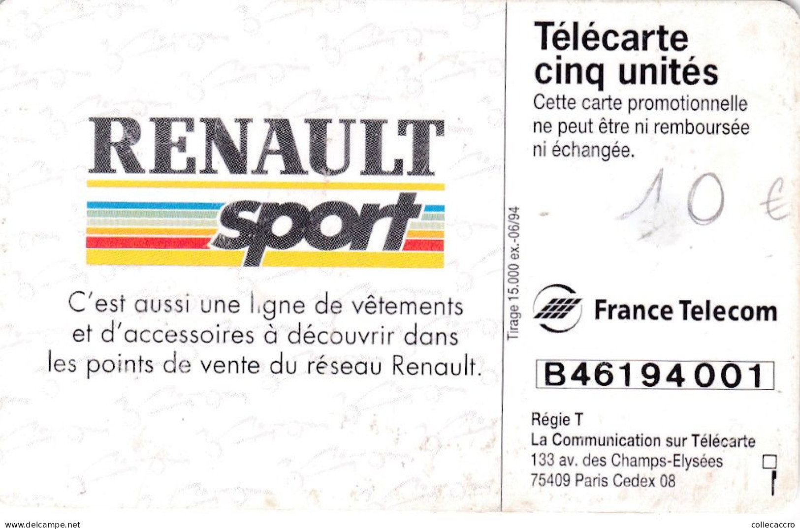 Gn35 RENAULT 06/94 - 5 Unidades