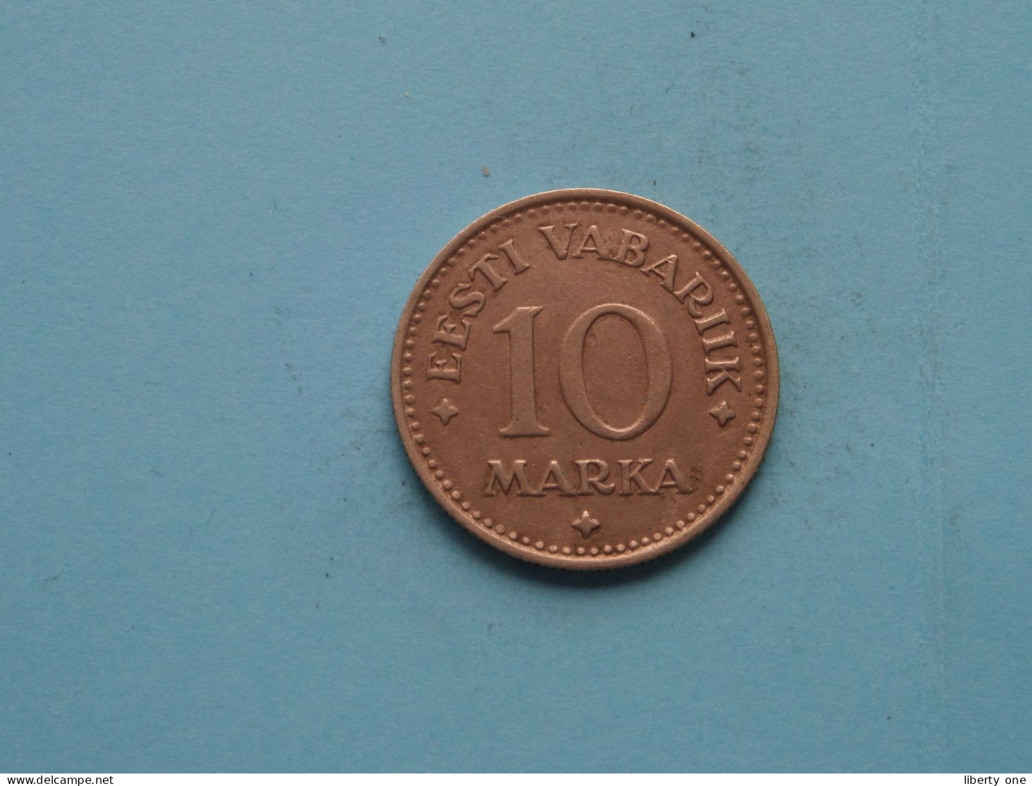 1925 - 10 Marka ( Uncleaned Coin / For Grade, Please See Photo ) ! - Estland