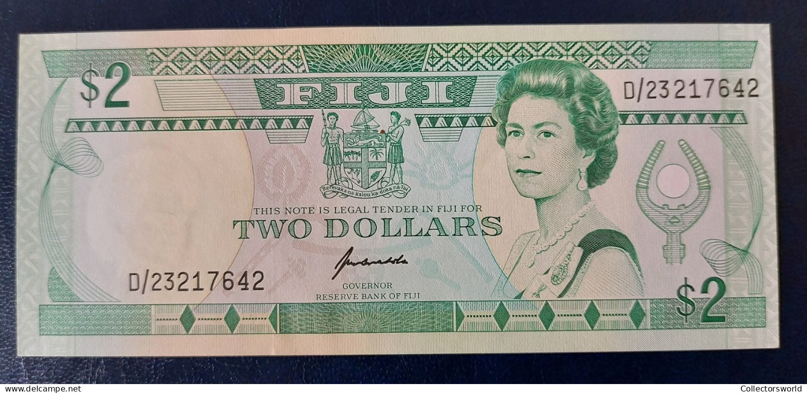 Fiji 2 Dollars Year ND (1988) P87 UNC - Fidschi