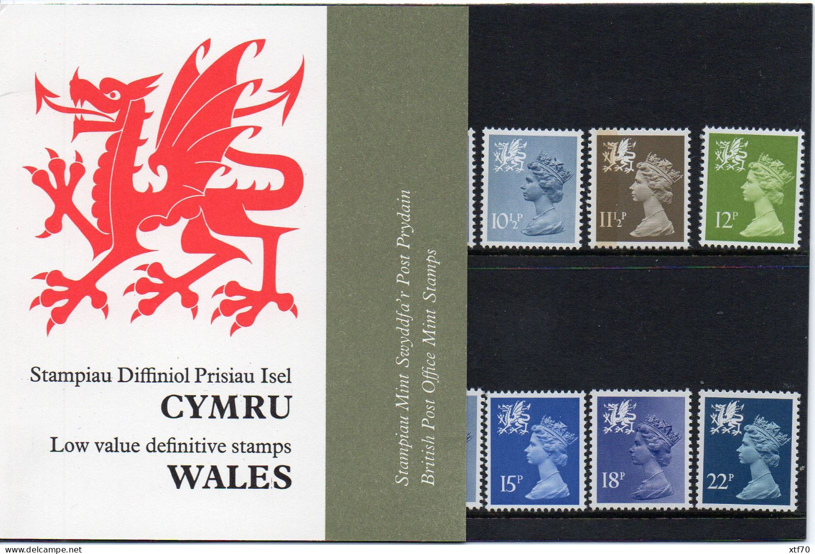 WALES 1981 Low Value Definitives Presentation Pack - Presentation Packs