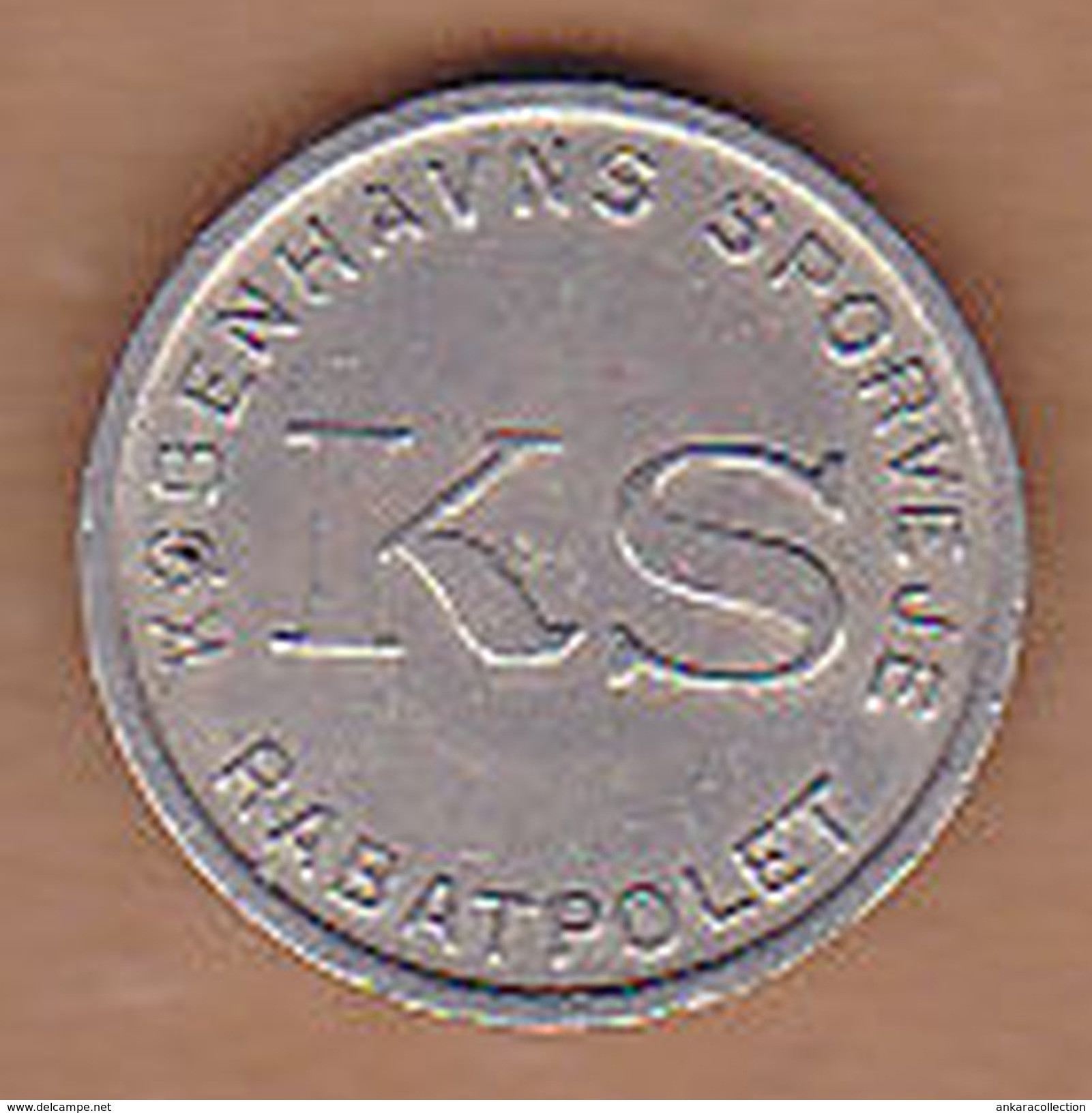 AC -  DENMARK KS KOBENHAVNS SPORVEJE RABATPOLET MERMAID TOKEN - JETON - Monetary /of Necessity