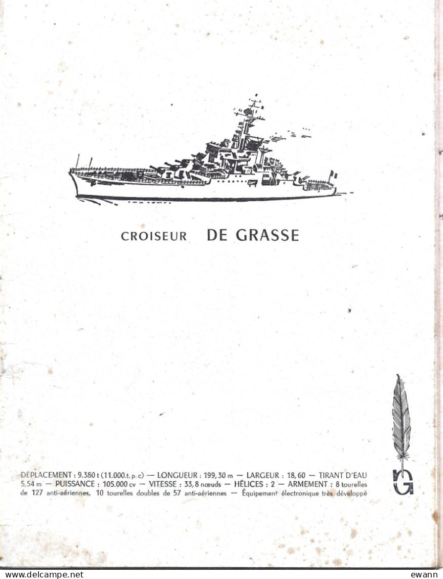 Cahier D'élève ( Cours D'espagnol) - Couverture "Croiseur De Grasse" - Transporte