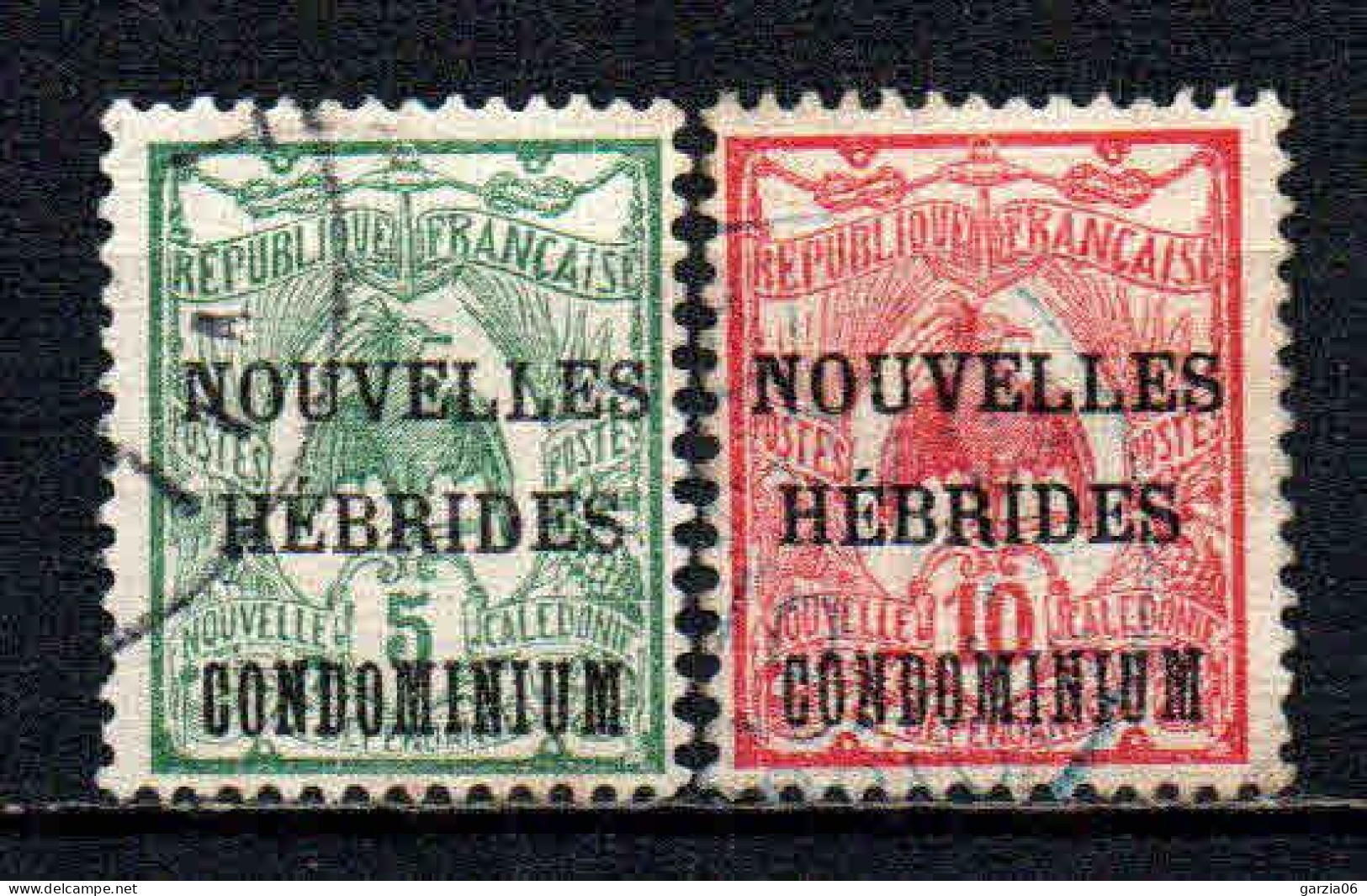 Nouvelles Hébrides  - 1910 - Tb De NCE Surch  - N° 15/16 - Oblit - Used - Oblitérés