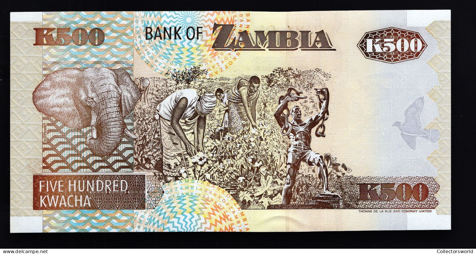 Zambia 500 Kwacha 1992 P39b UNC - Zambie