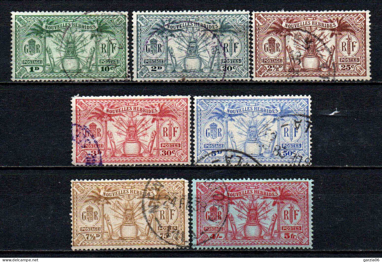 Nouvelles Hébrides  - 1925 - Aspects Des NH   - N° 81 à 84 + 86/87/90 - Oblit - Used - Used Stamps