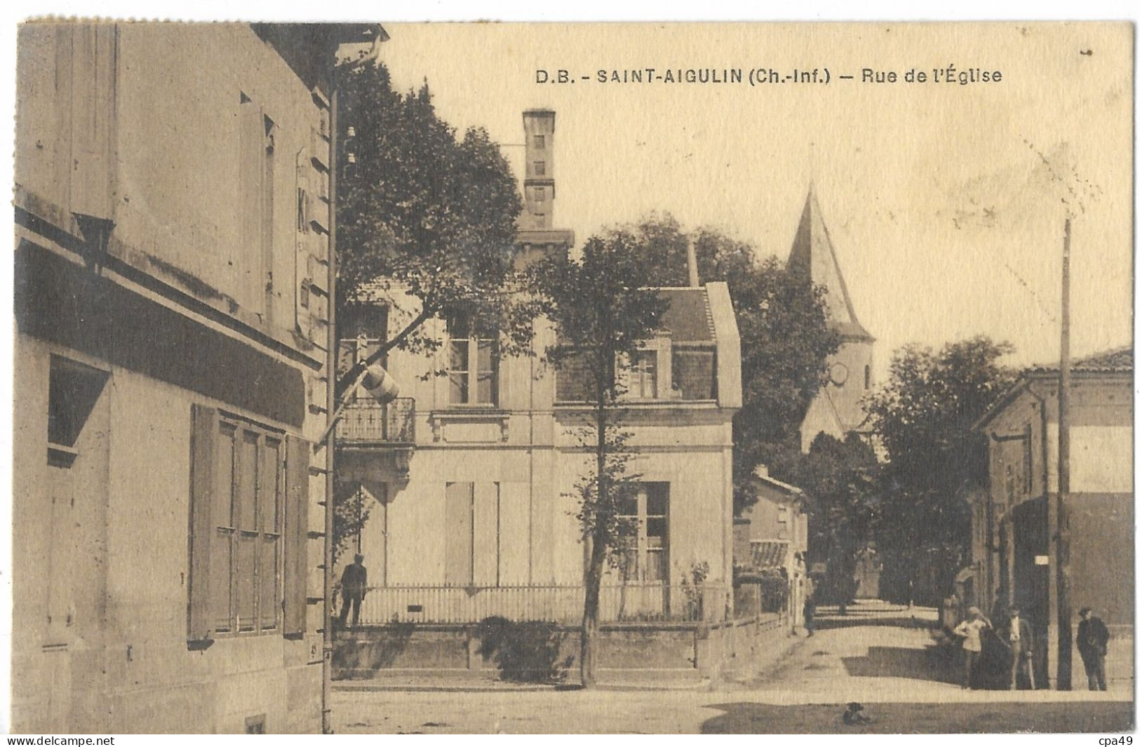 17    SAINT - AIGULIN    RUE  DE  L' EGLISE - Otros & Sin Clasificación