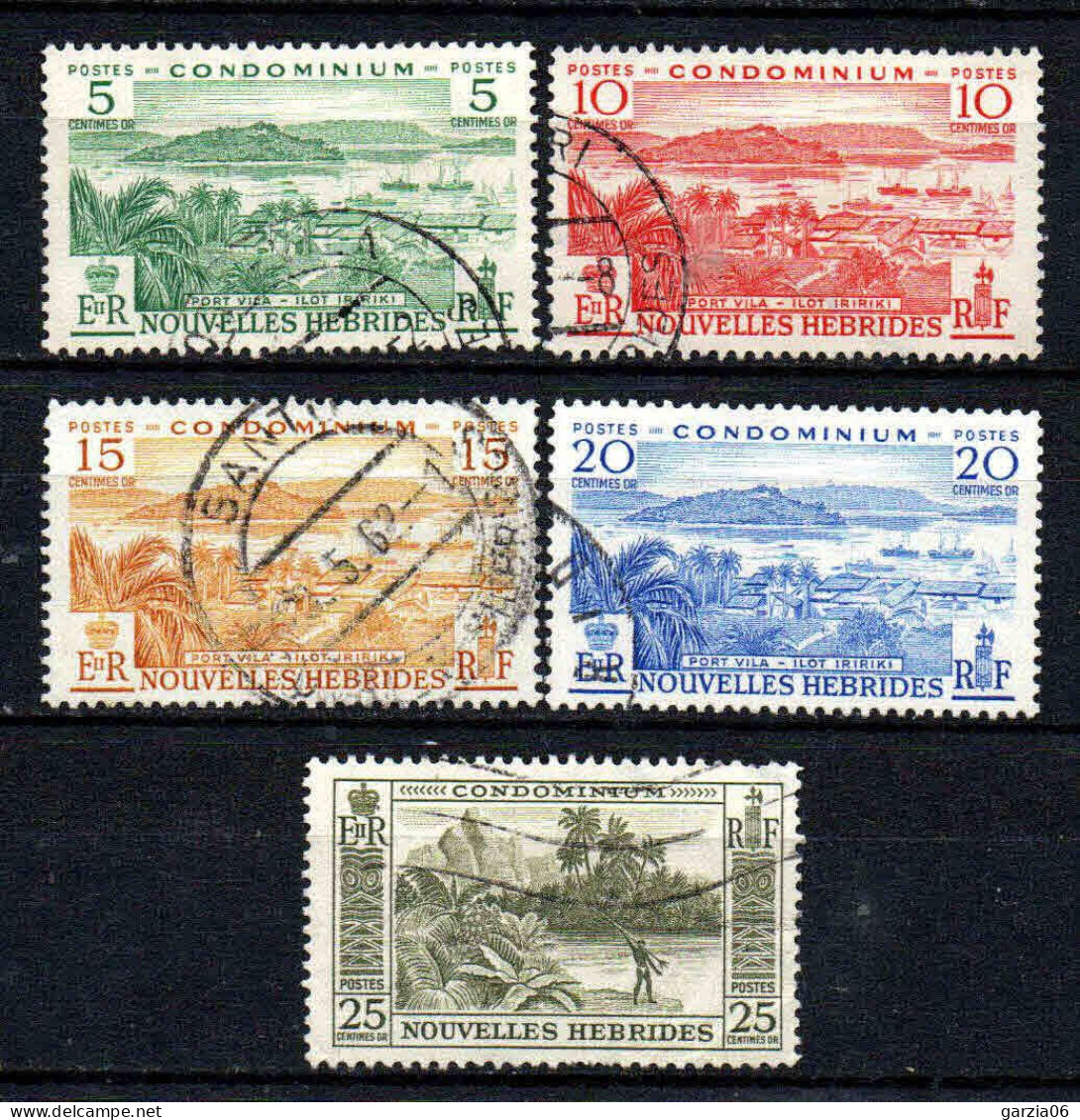 Nouvelles Hébrides  - 1957 - Aspects   Des NH - N°  175 à 179 - Oblit - Used - Used Stamps