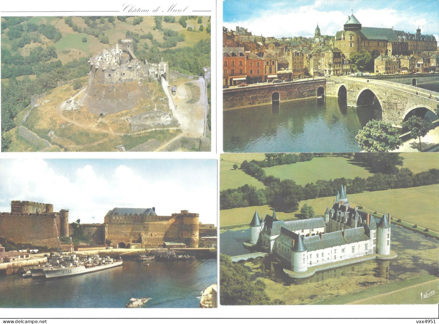 THEME CHATEAUX EXTERIEURS INTERIEURS   ETC     LOT DE 500  CARTES       *****        A  SAISIR ***** - 500 Cartoline Min.