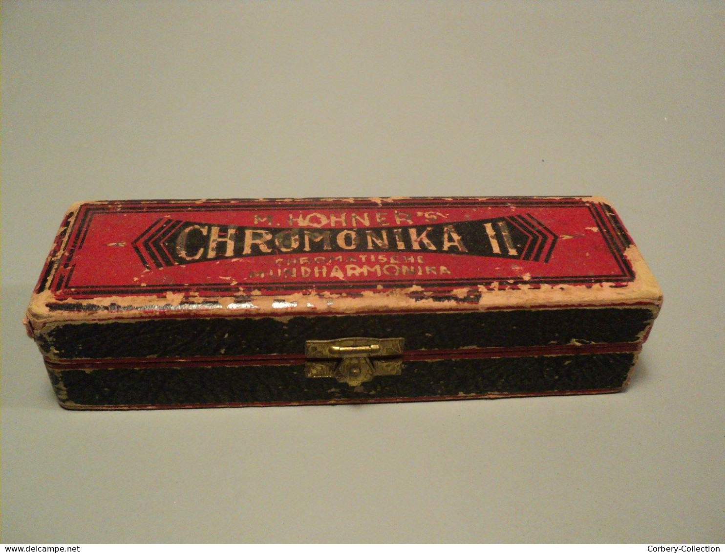 Ancien Harmonica " Chromonika II " Hohner Vintage Instrument.