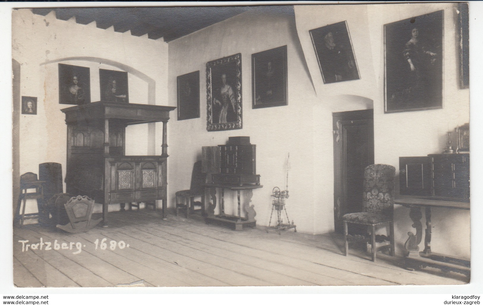 Tratzberg Interior Old Unused Postcard (Georg Angerer, Schwaz, Tirol) 170801 - Jenbach