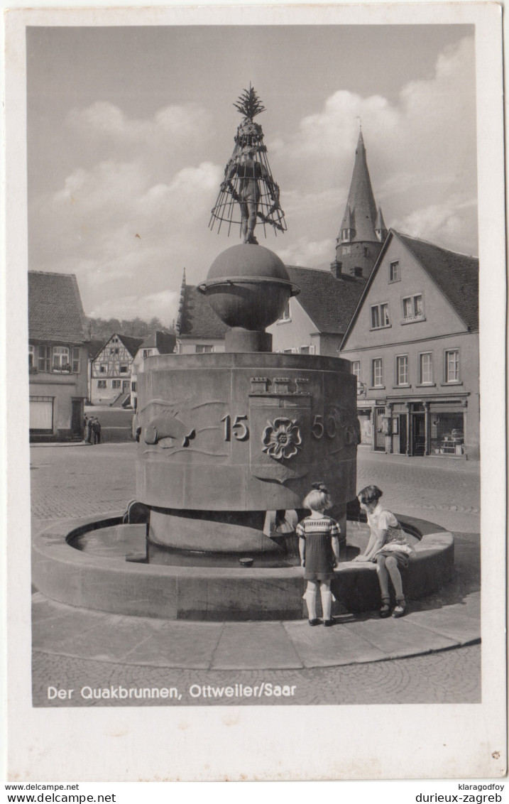 Ottweiler, Der Quakbrunnen Old Postcard Not Travelled B170720 - Kreis Neunkirchen