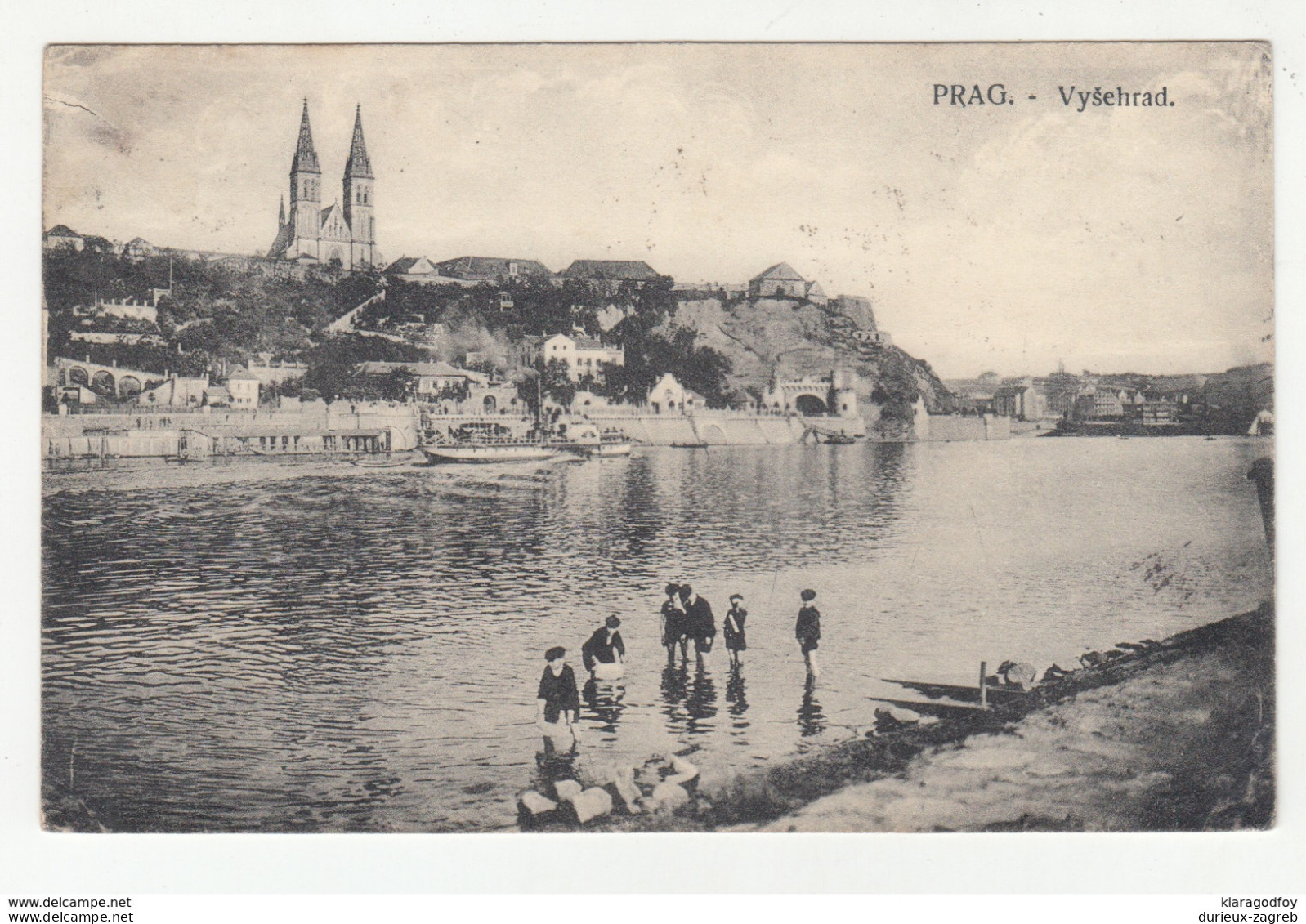 Postage Due - Porto Stamp Segnattase Udined On Prague Postcard 1914 B190715 - Portomarken