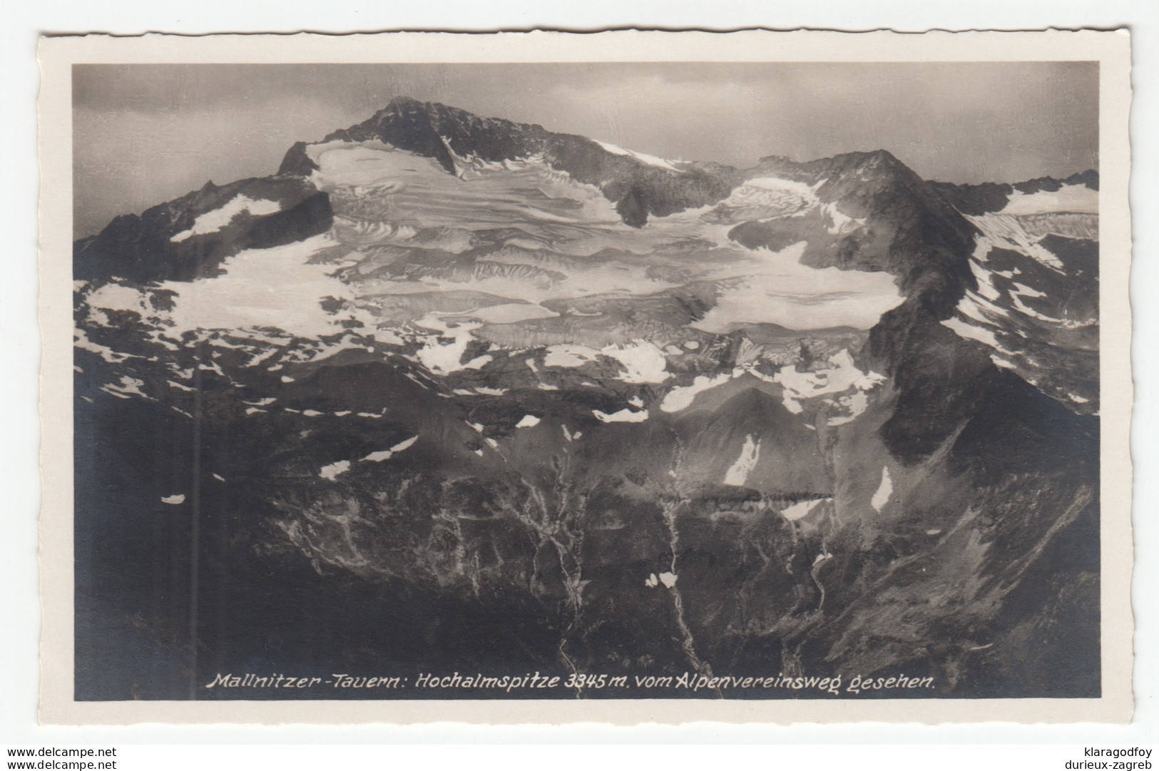 Mallnitzer Tauern Hochalmspitze Old Postcard Not Travelled B181025 - Mallnitz