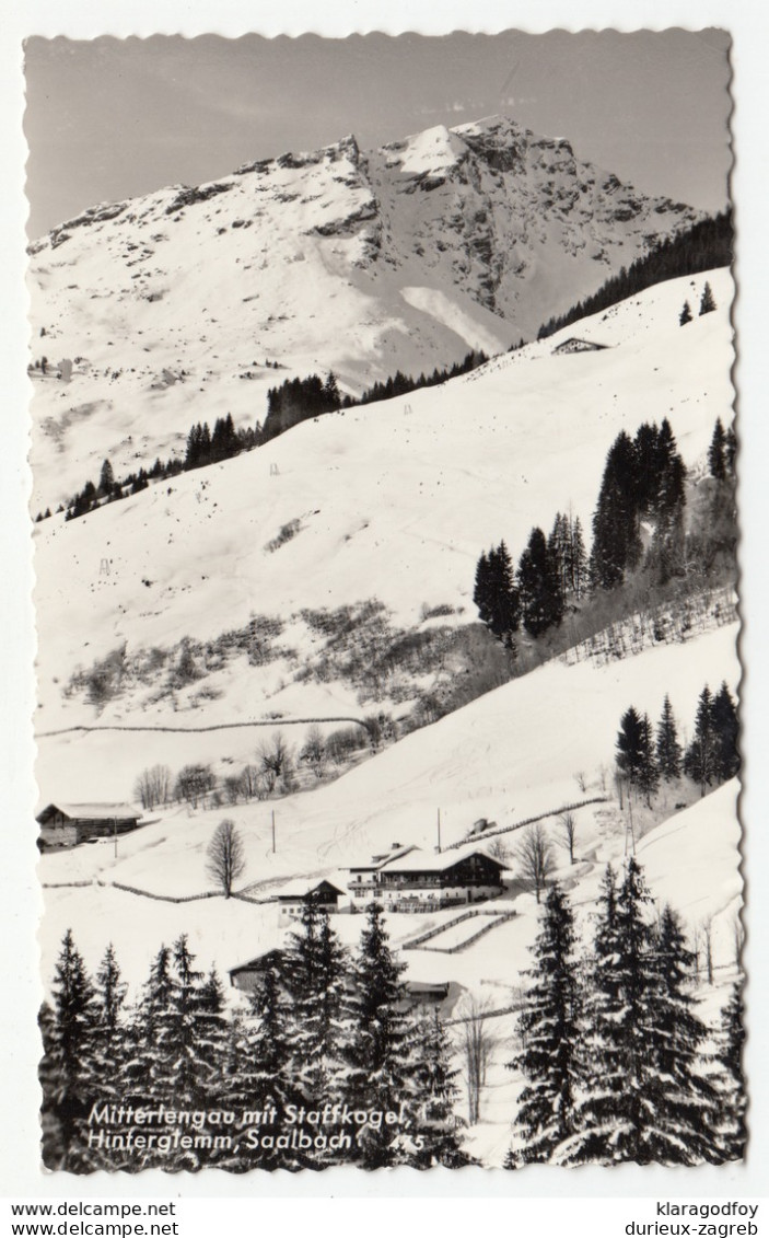 Hinterglemm, Saalbach Old Postcard Travelled 1967 B181025 - Saalbach