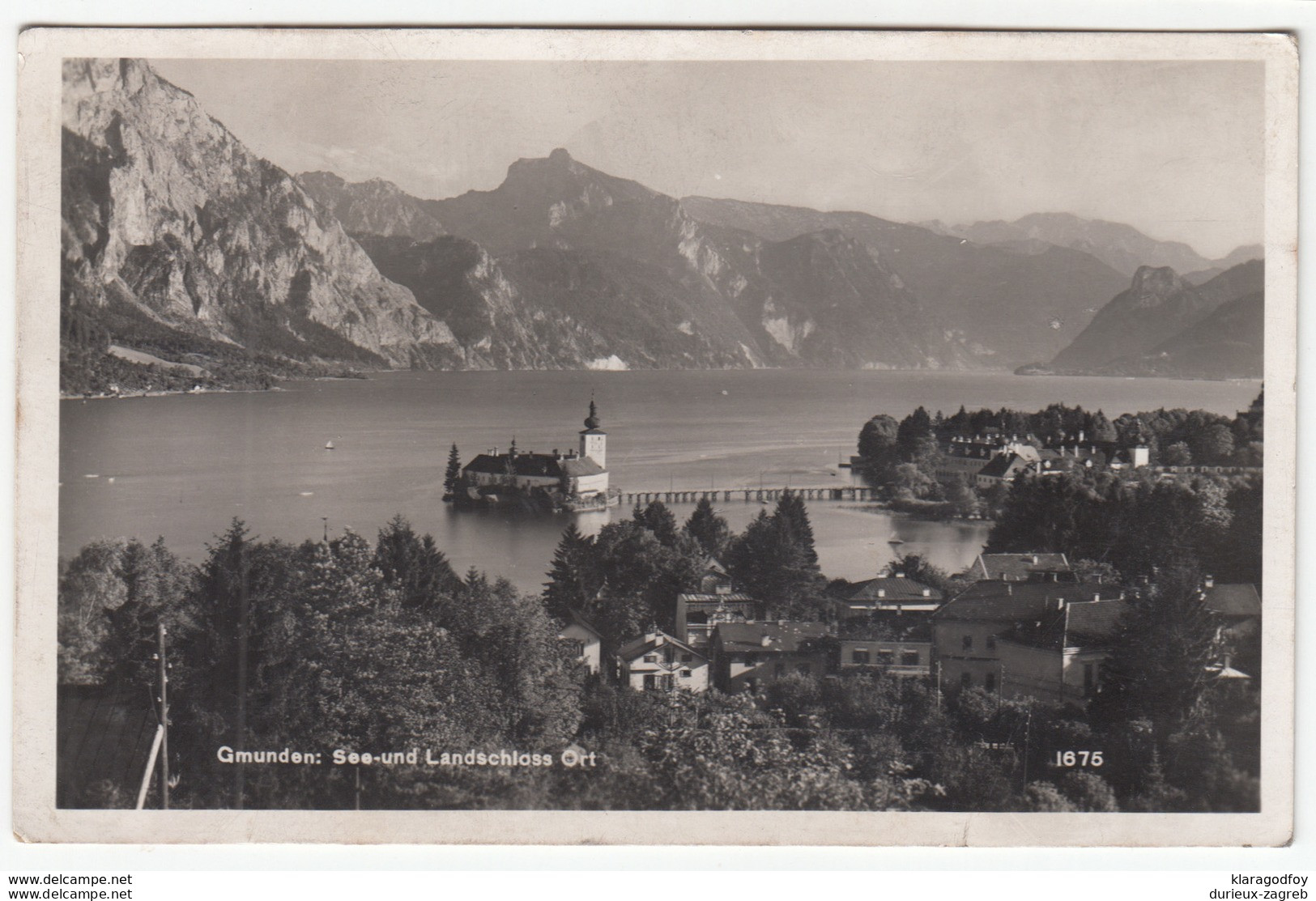 Gmunden Old Postcard Travelled 1939 B181025 - Gmunden