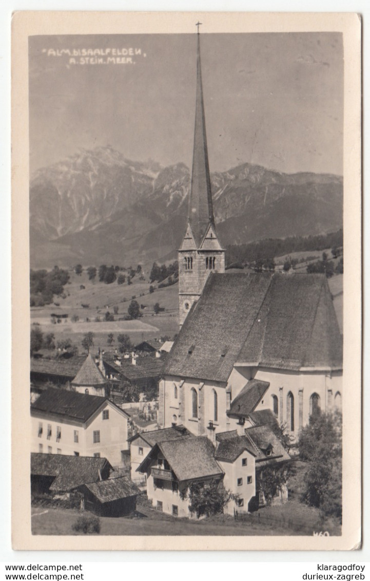 Saalfelden Old Postcards Travelled 1938 B181025 - Saalfelden