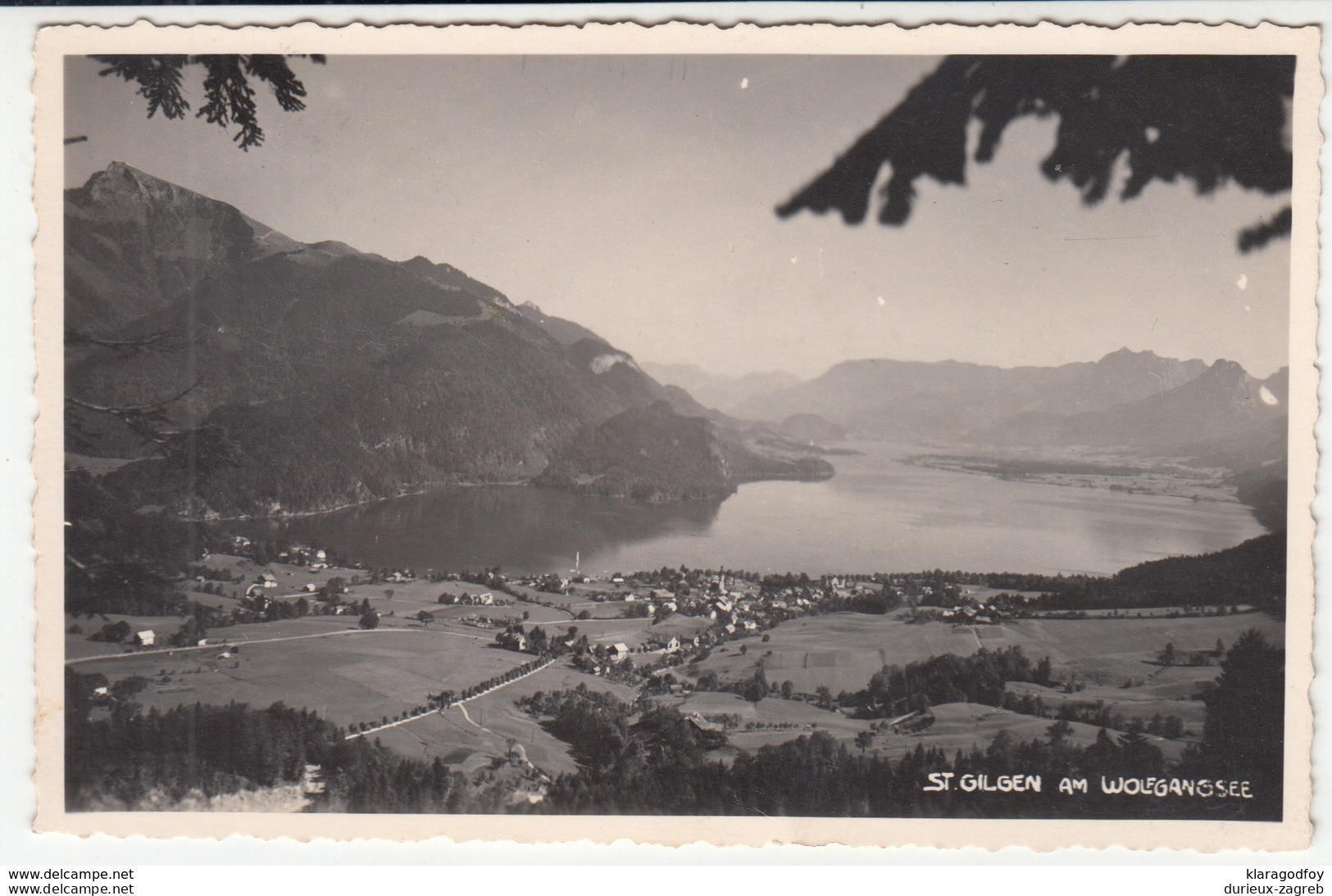 St Gilgen Am Wolfgangsee Old Postcard Travelled 1938 B181025 - St. Gilgen