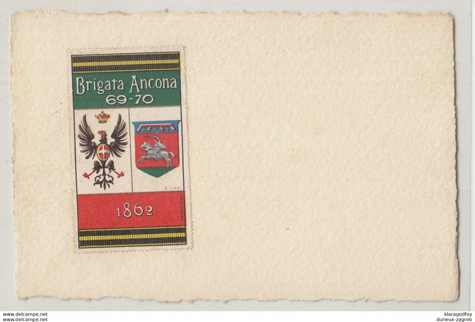 WWI Three Italian Military Cinderellas - Brigata Ancona, III Corpo D'armata Milano, 22a Divisione Catanzaro B216010 - Propagande De Guerre