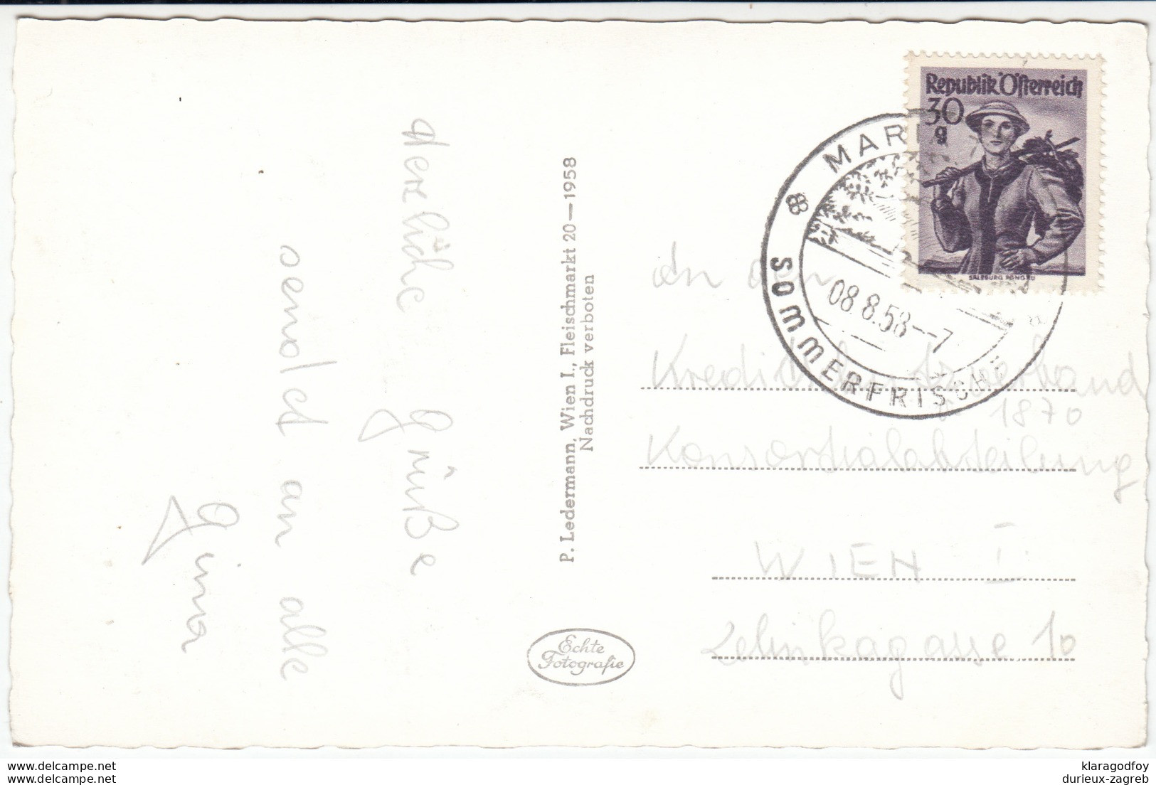 Maria Taferl Old Postcard Travelled 1958 B170915 - Maria Taferl