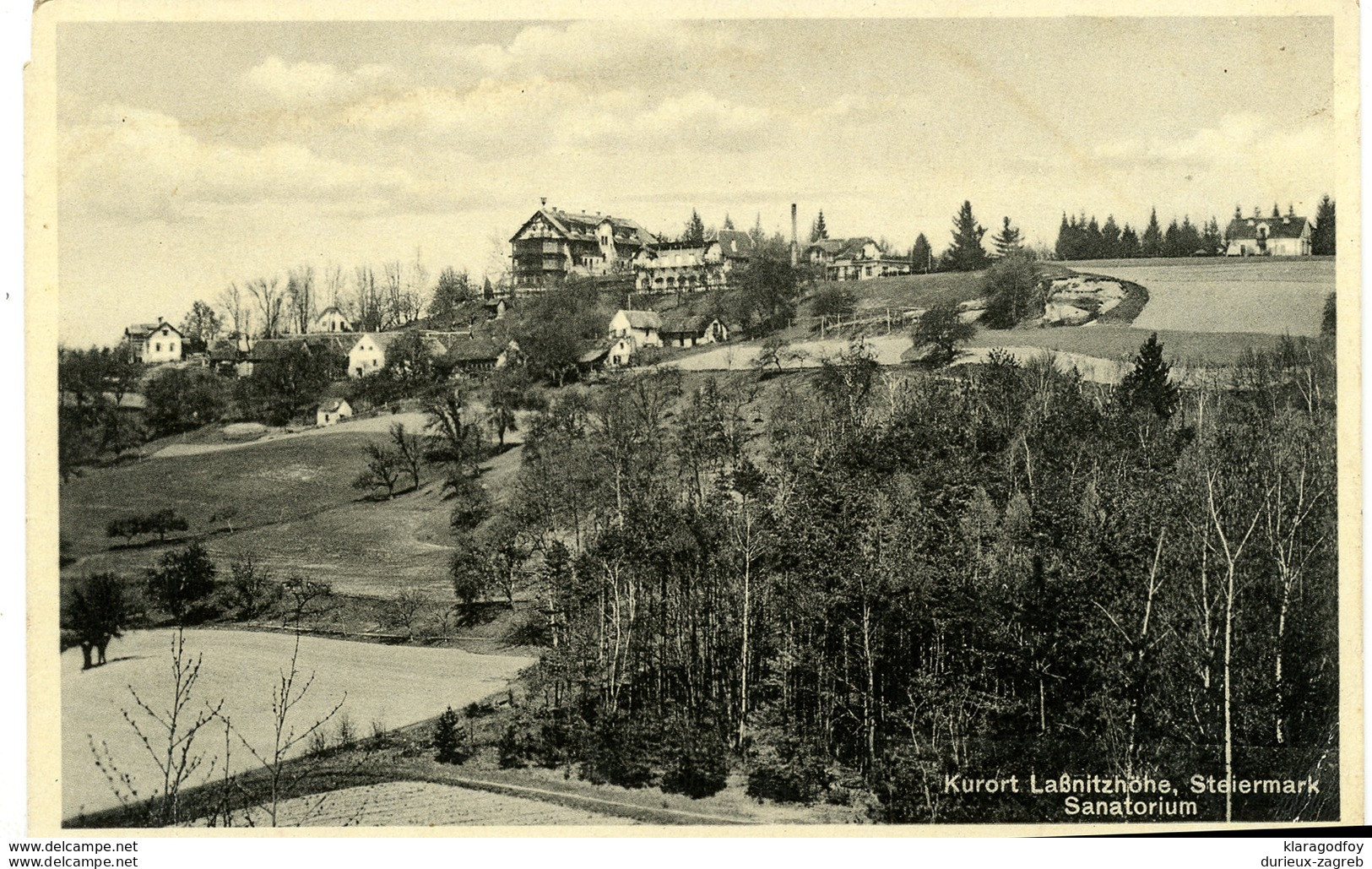 Lassnitzhöhe Sanatorium Old Postcard Travelled? 1936 Bb170610 - Lassnitzhöne