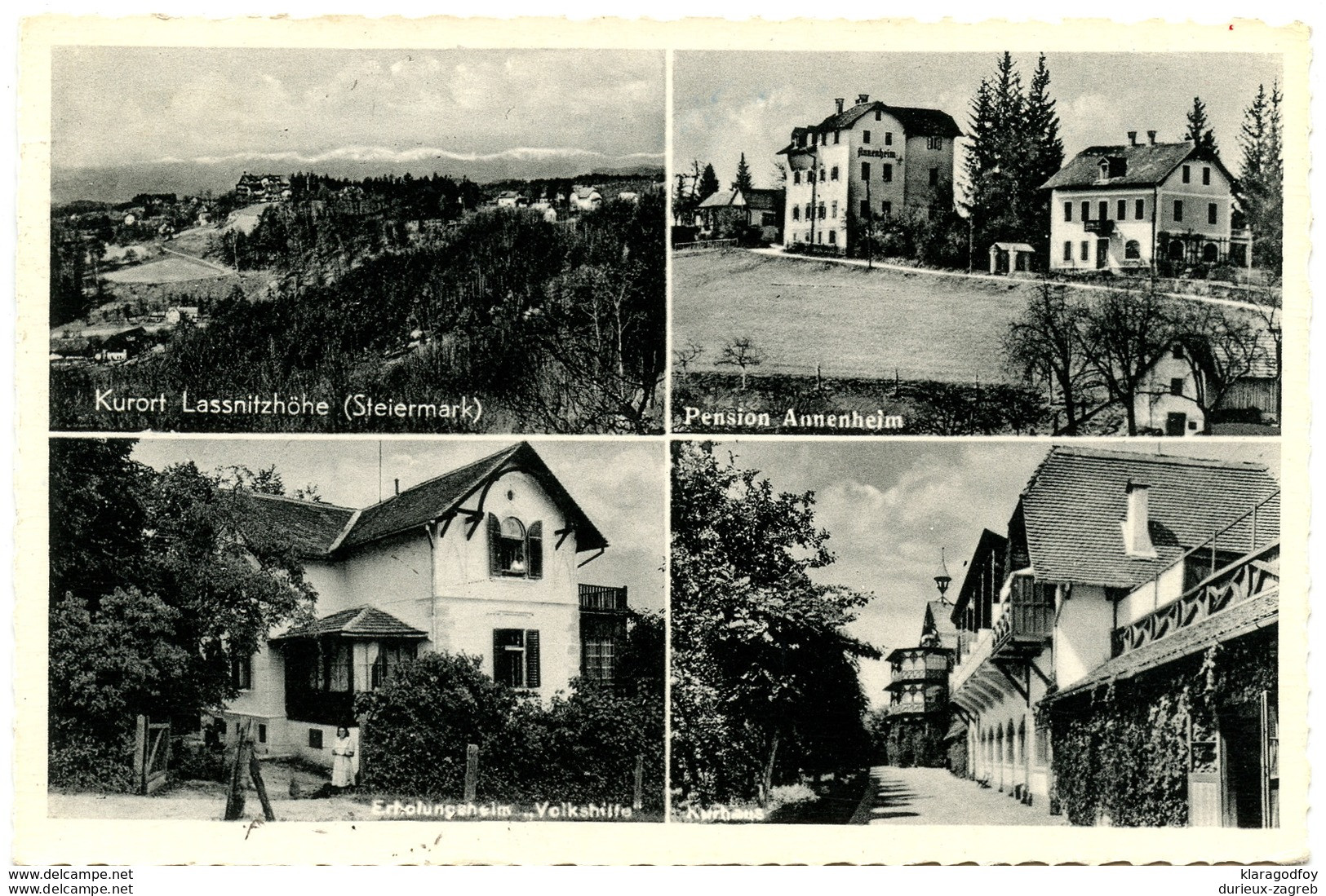 Lassnitzhöhe Old Postcard Travelled Bb170610 - Lassnitzhöne
