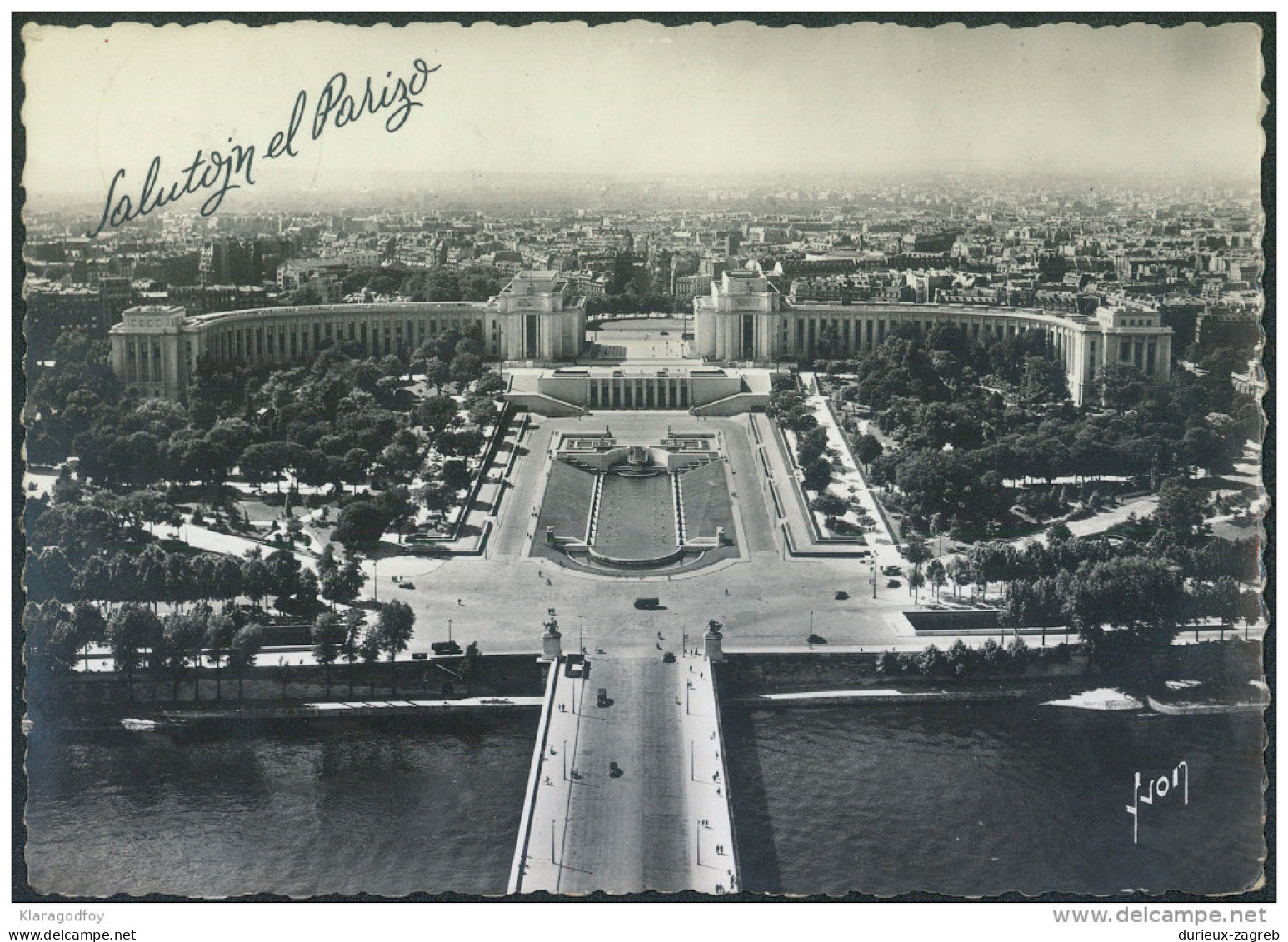 Esperanto Postcard Paris (ed Yvon) Special Posmark 53th Congress Travelled To Netherlands Bb151020 - Esperanto