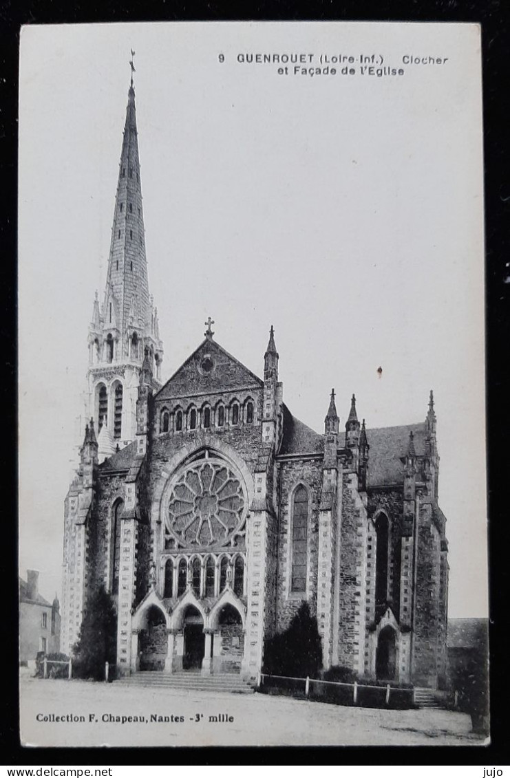 44 - GUENOUEST (Loir. Inf.) - Clocher Et Façade De L'Eglise - Guenrouet