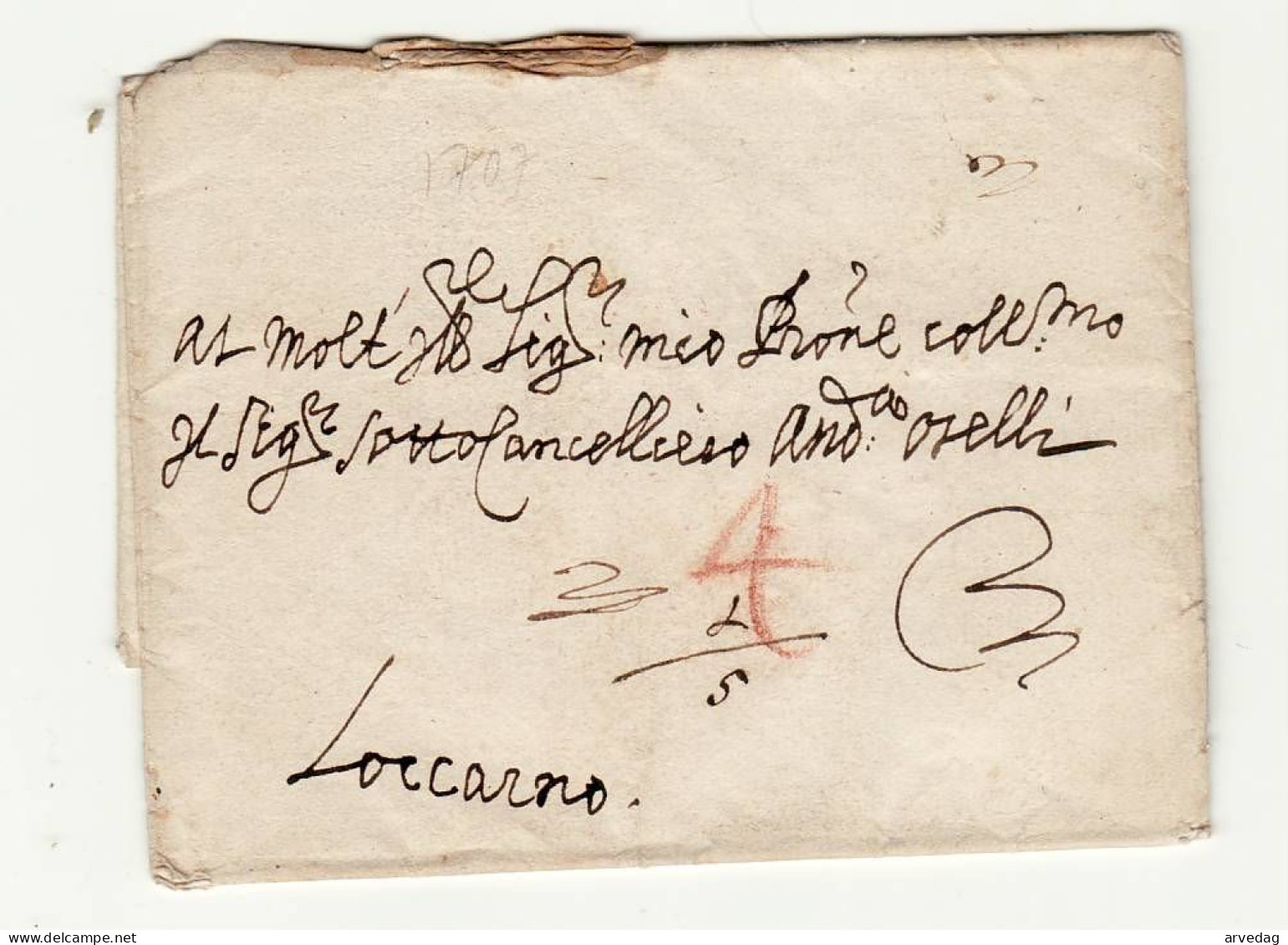 18022 HELVETIA To LOCARNO - WITHOUT TEXT - ...-1845 Precursores