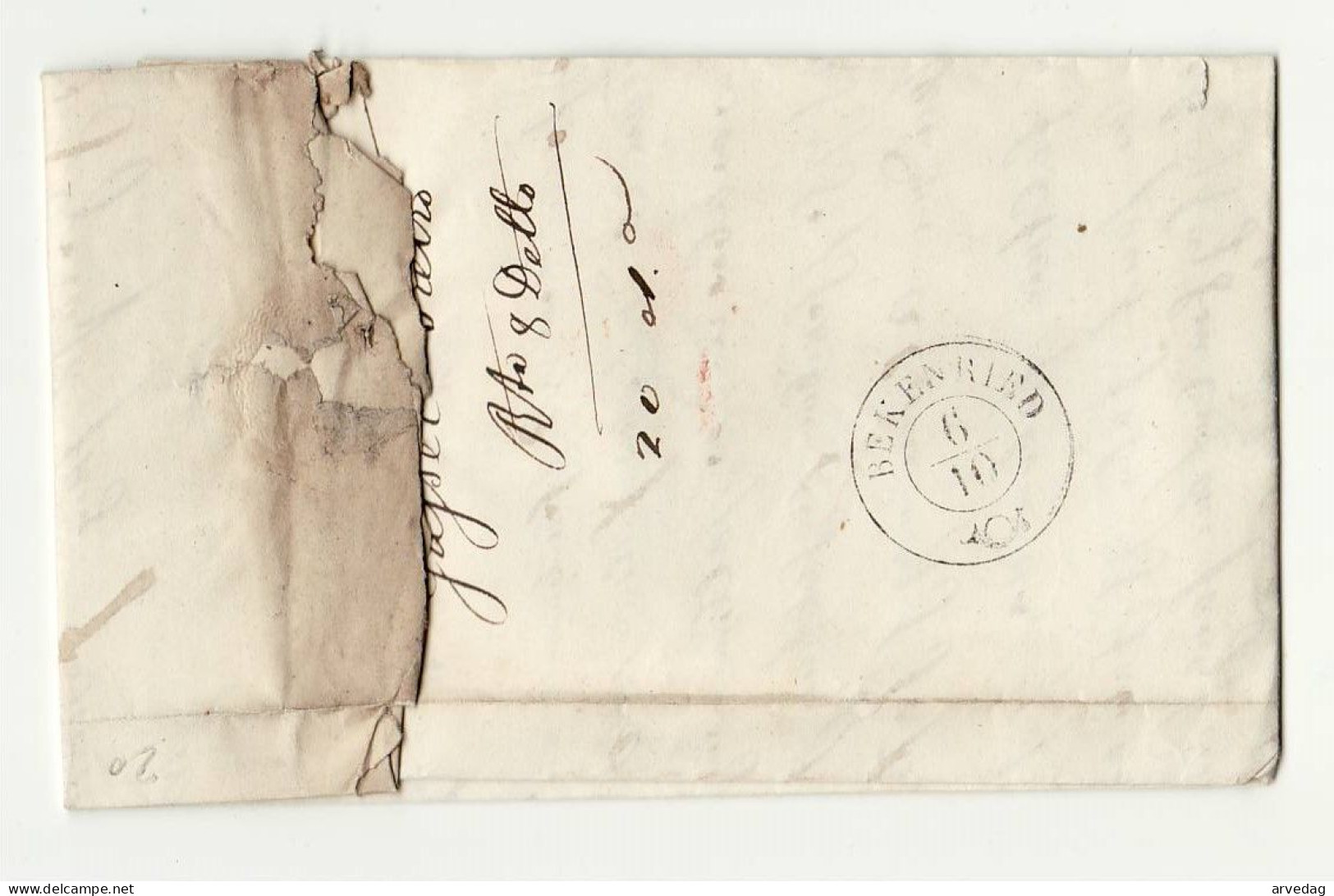 18026 KERNS - 1852 - WITH TEXT - 1843-1852 Timbres Cantonaux Et  Fédéraux