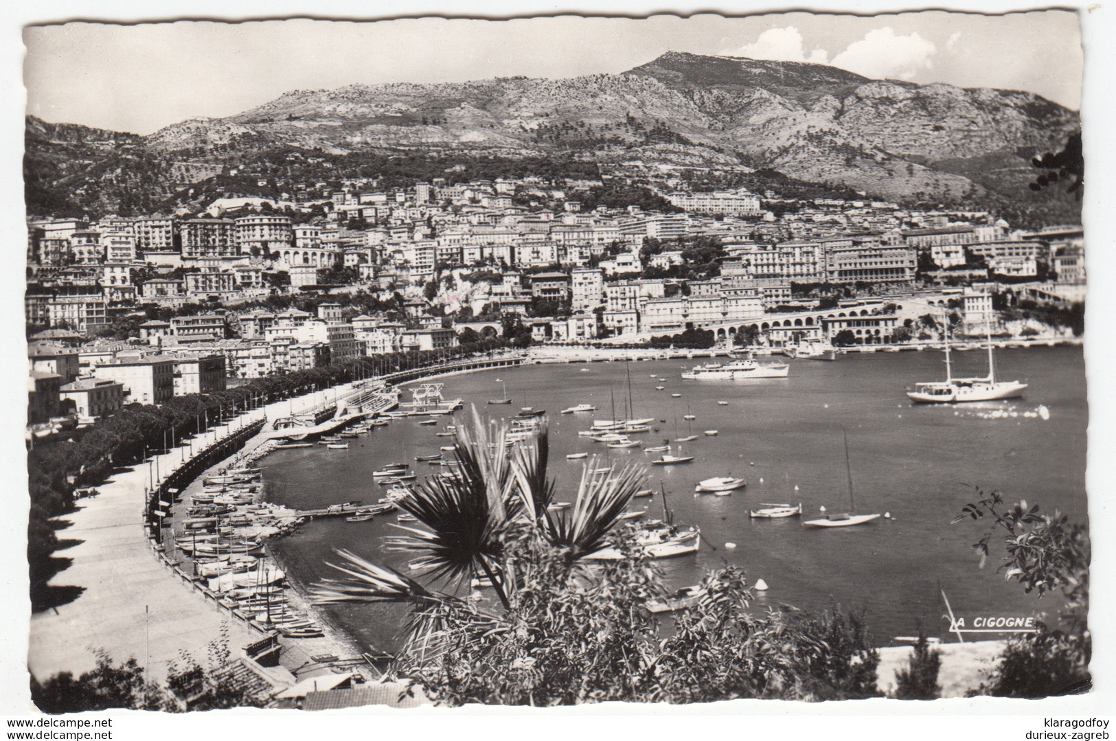 Monaco Harbour Old Photopostcard Travelled 1961 B170228 - Harbor