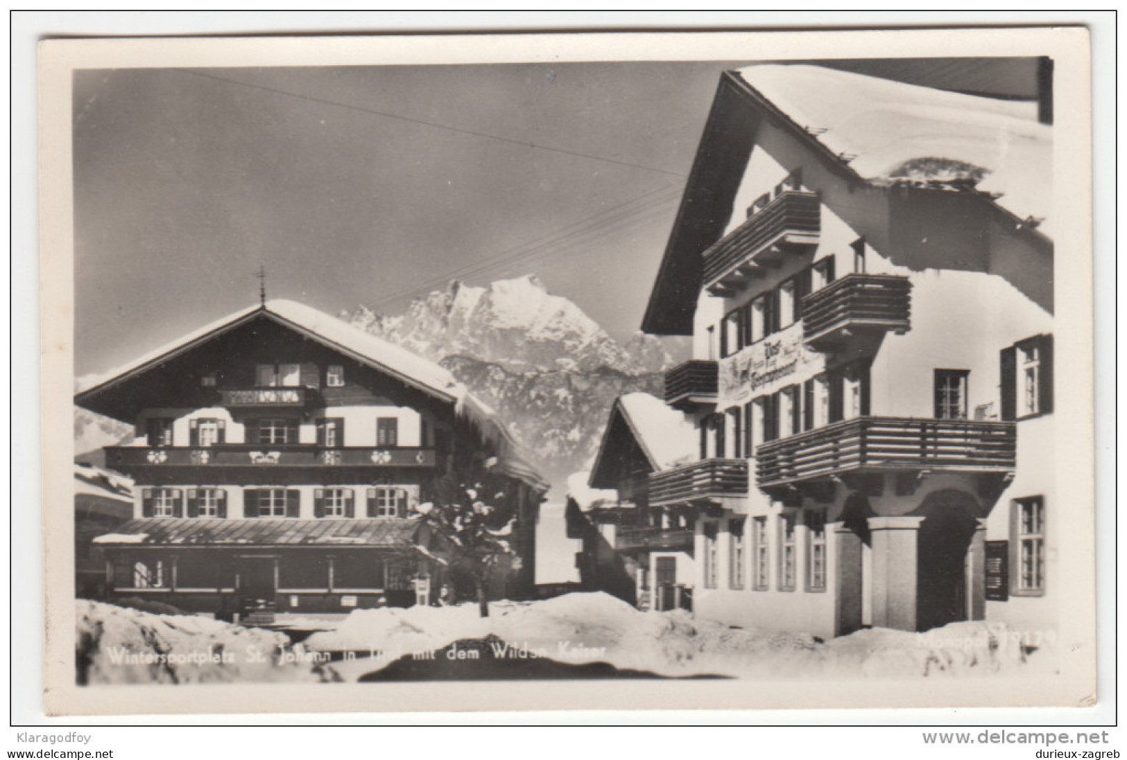 St. Johann Old Postcard Travelled 19?? Bb160329 - St. Johann In Tirol