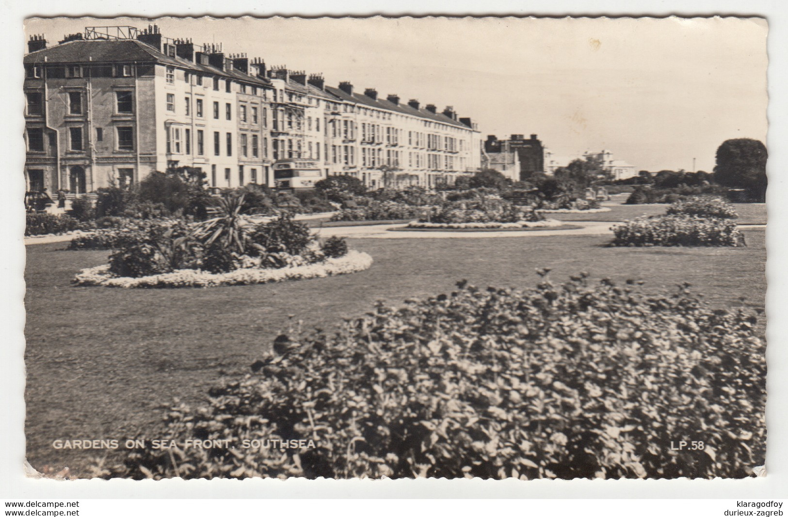 Gardens On Sea Front, Southsea Postcard Posted 1956 Portsmouth & Southsea Pmk B200520 - Portsmouth