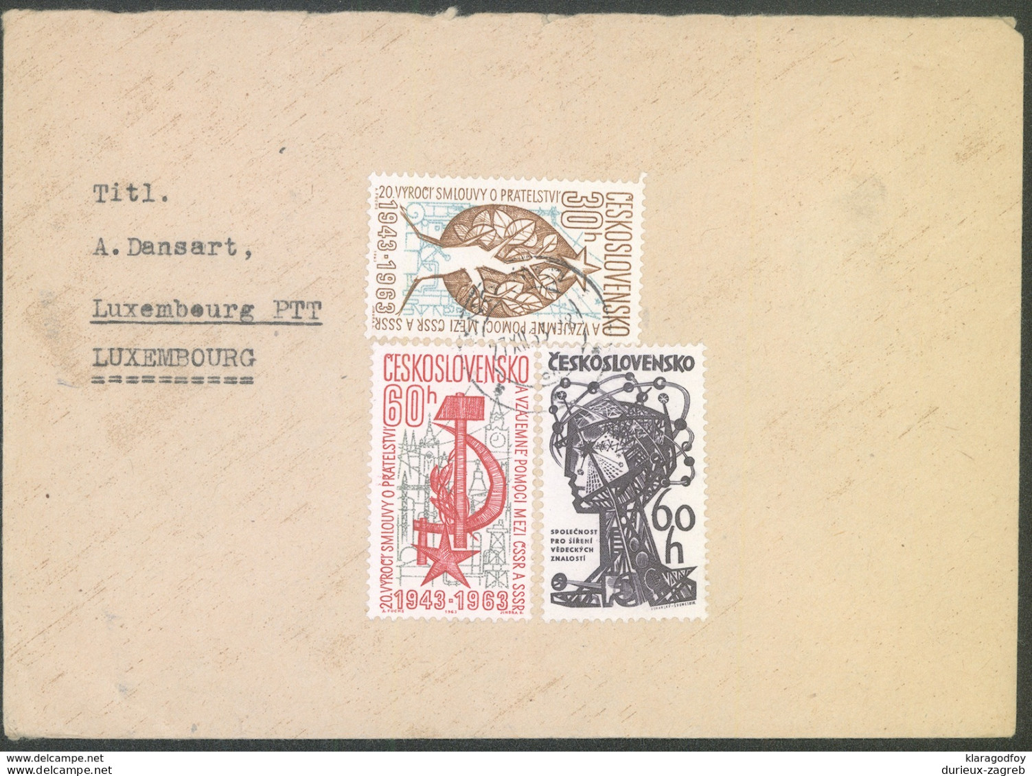 Czechoslovakia, Letter Cover Travelled 1963 B170410 - Lettres & Documents