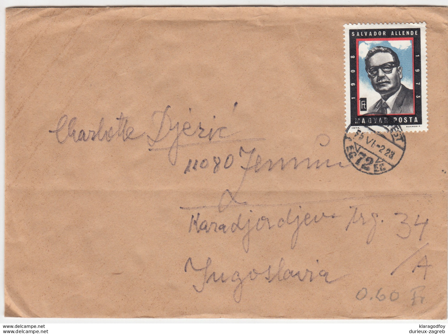 Hungary, Cover Letter Travelled 1975 B170404 - Cartas & Documentos