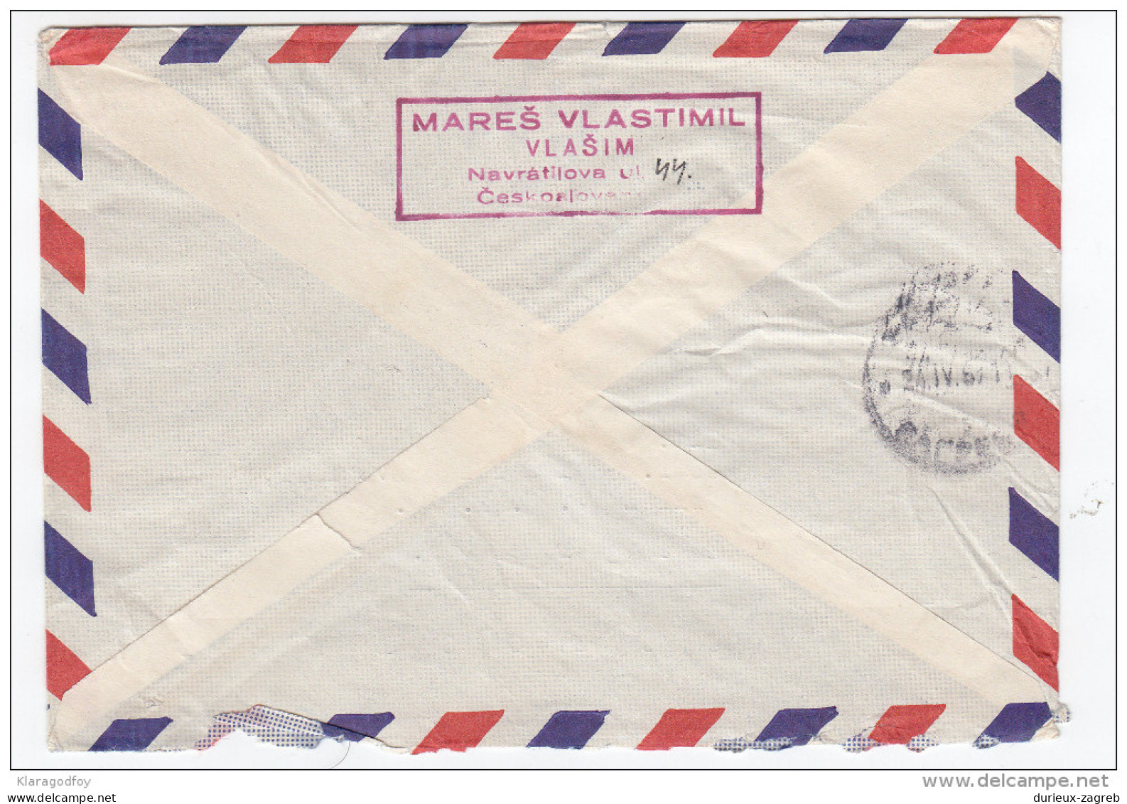 Space Stamps On Registered Air Mail Letter Cover Travelled 1967 Czechoslovakia To Yugoslavia Bb160301 - Otros & Sin Clasificación