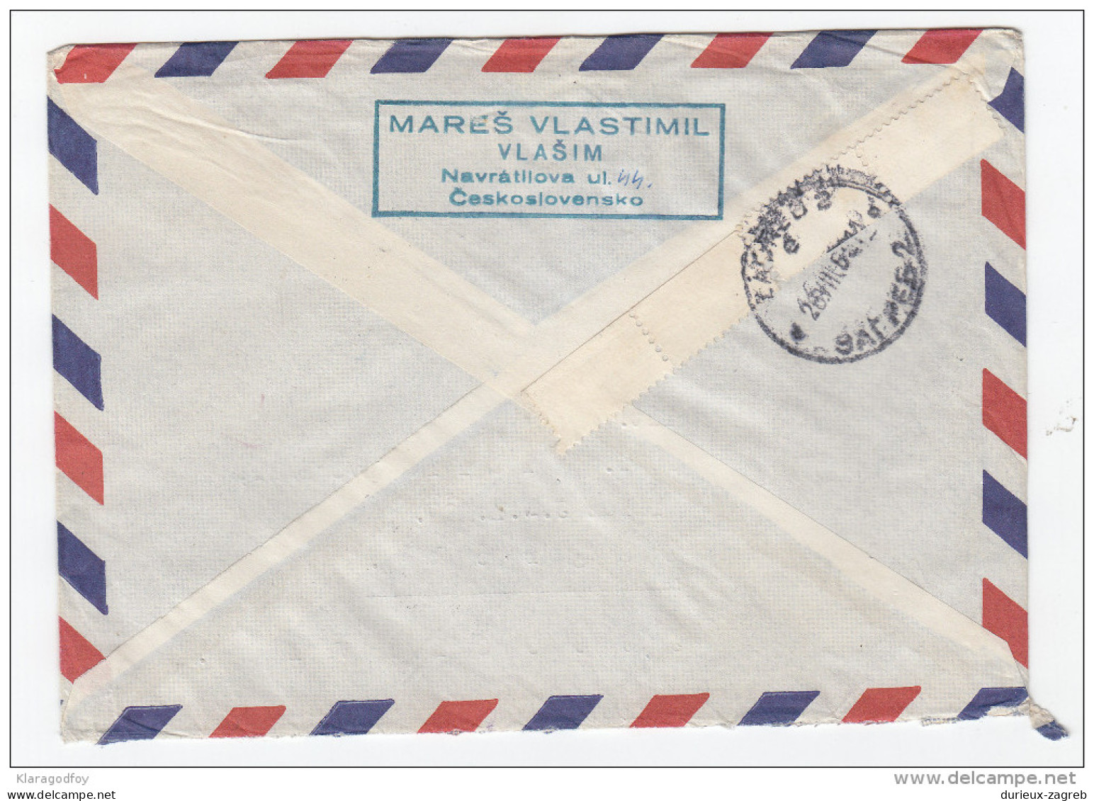 Olympic Games Stamps On Registered Air Mail Letter Cover Travelled 1965 Czechoslovakia To Yugoslavia Bb160301 - Ete 1932: Los Angeles