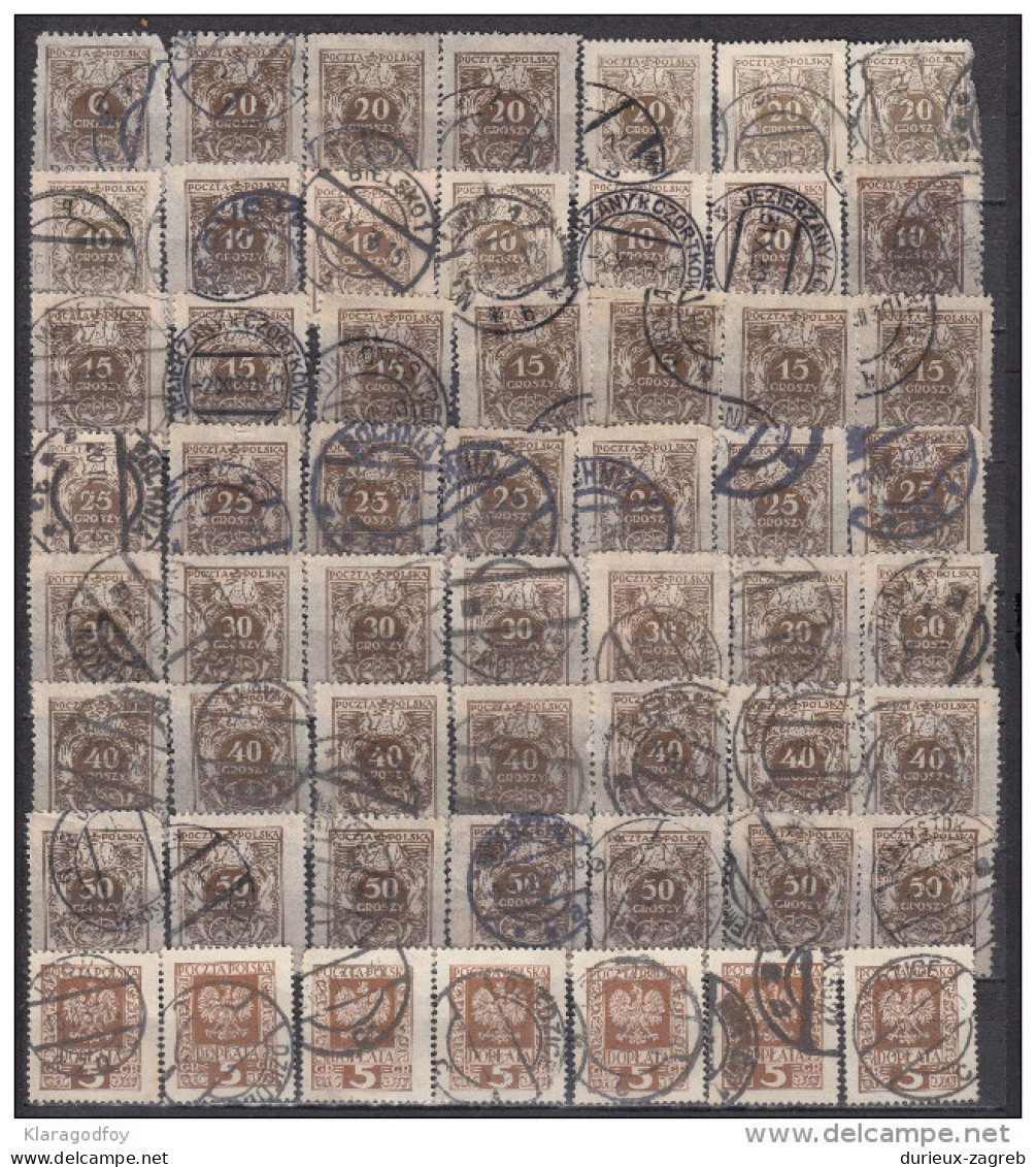 Polska Porto Postage Due Old Stamps Accumulation (please Read Description) B160916 - Impuestos