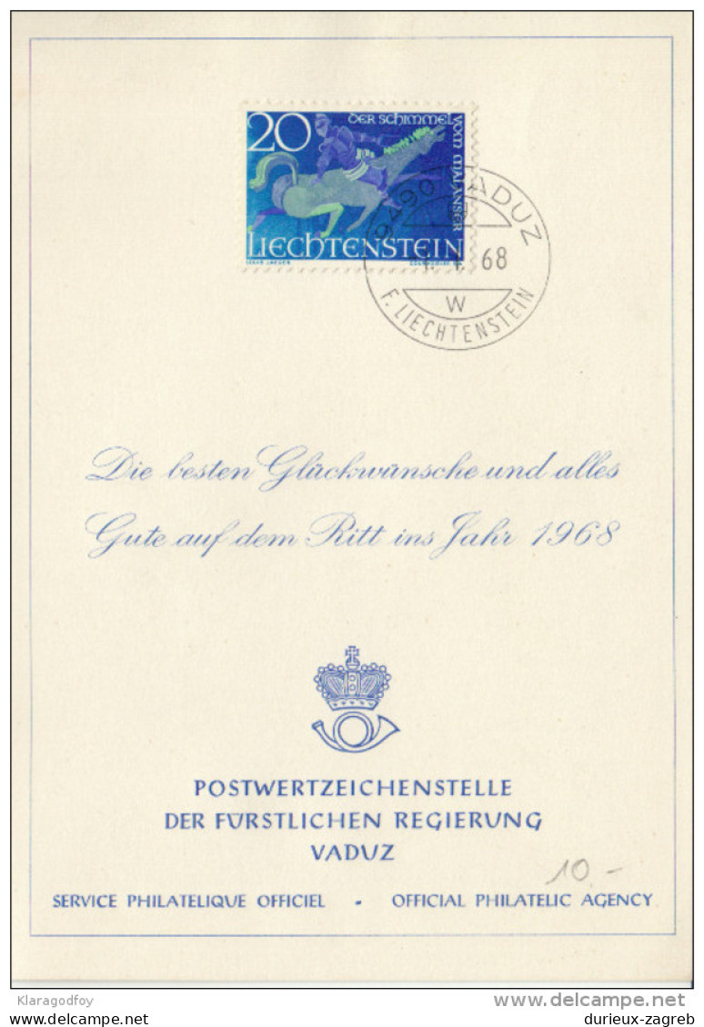 Official Philatelic Agency Greeting Card 1968 B160802 - Cartas & Documentos