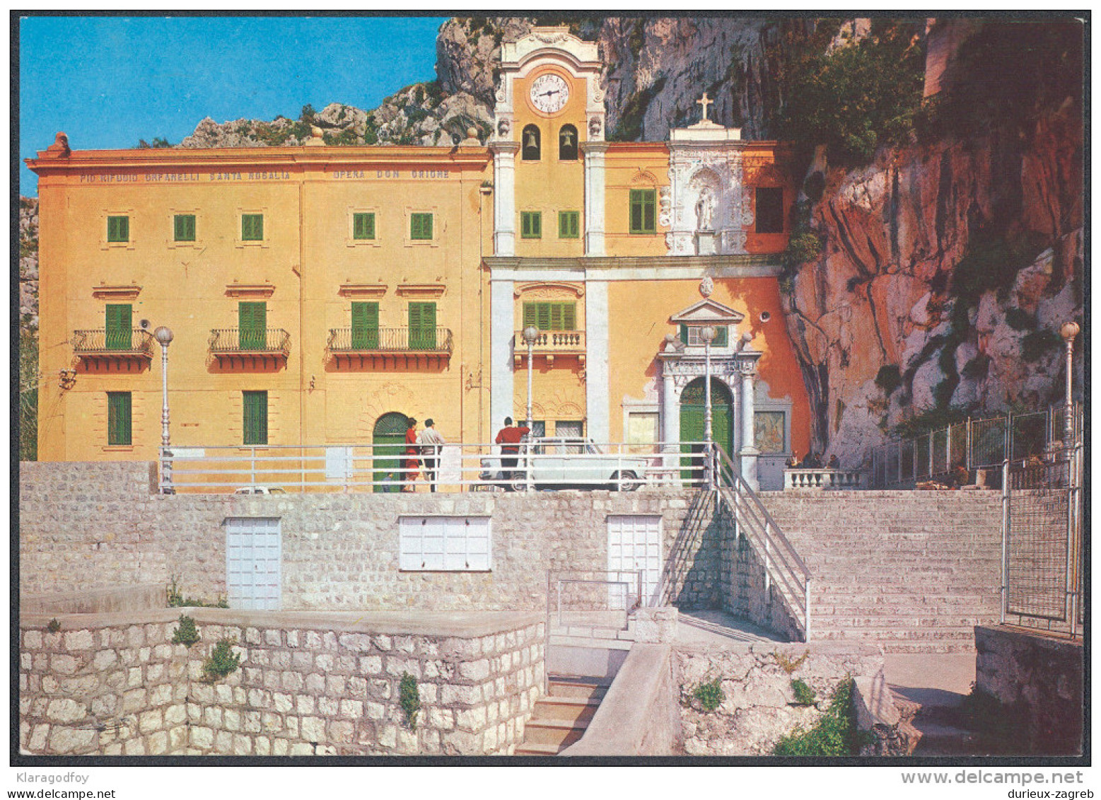 Esperanto Italy 1970 Italian Esperanto Congress Special Postmark On Monte Pellegrino Postcard Bb150915 - Esperanto