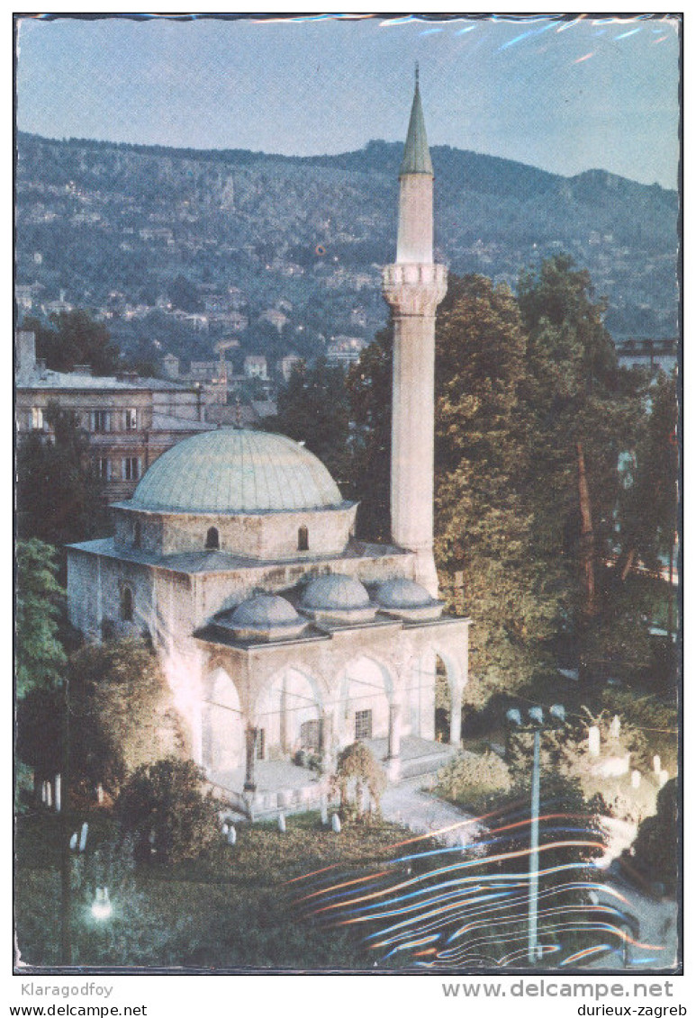 Sarajevo Islam Moschee Postcard Travelled 1978 Bb - Islam