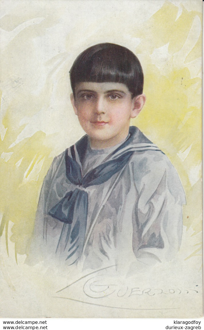 Guerinoni: Portrait Of A Boy Old Postcard Posted 1926 Krapina To Zagreb B200115 - Guerinoni