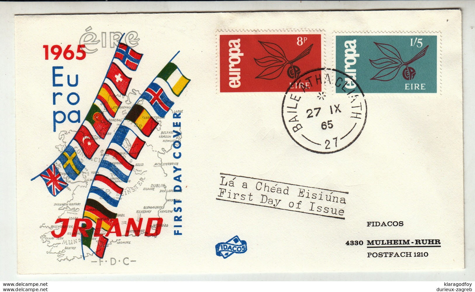 Ireland Eire 1965 Europa CEPT FDC B190701 - 1965