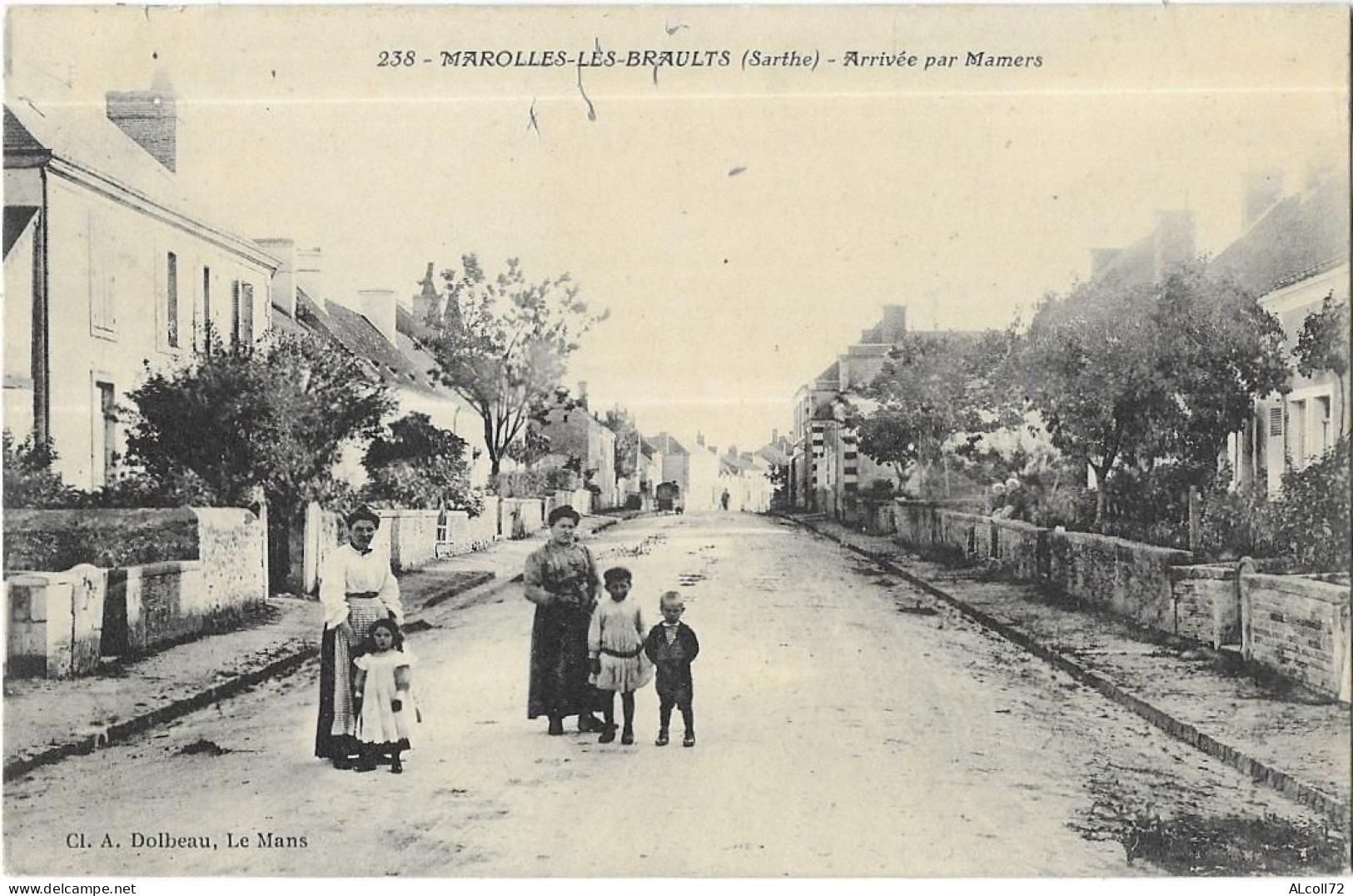 MAROLLES Les BRAULTS: Arrivée Par Mamers - 238 Dolbeau - Marolles-les-Braults