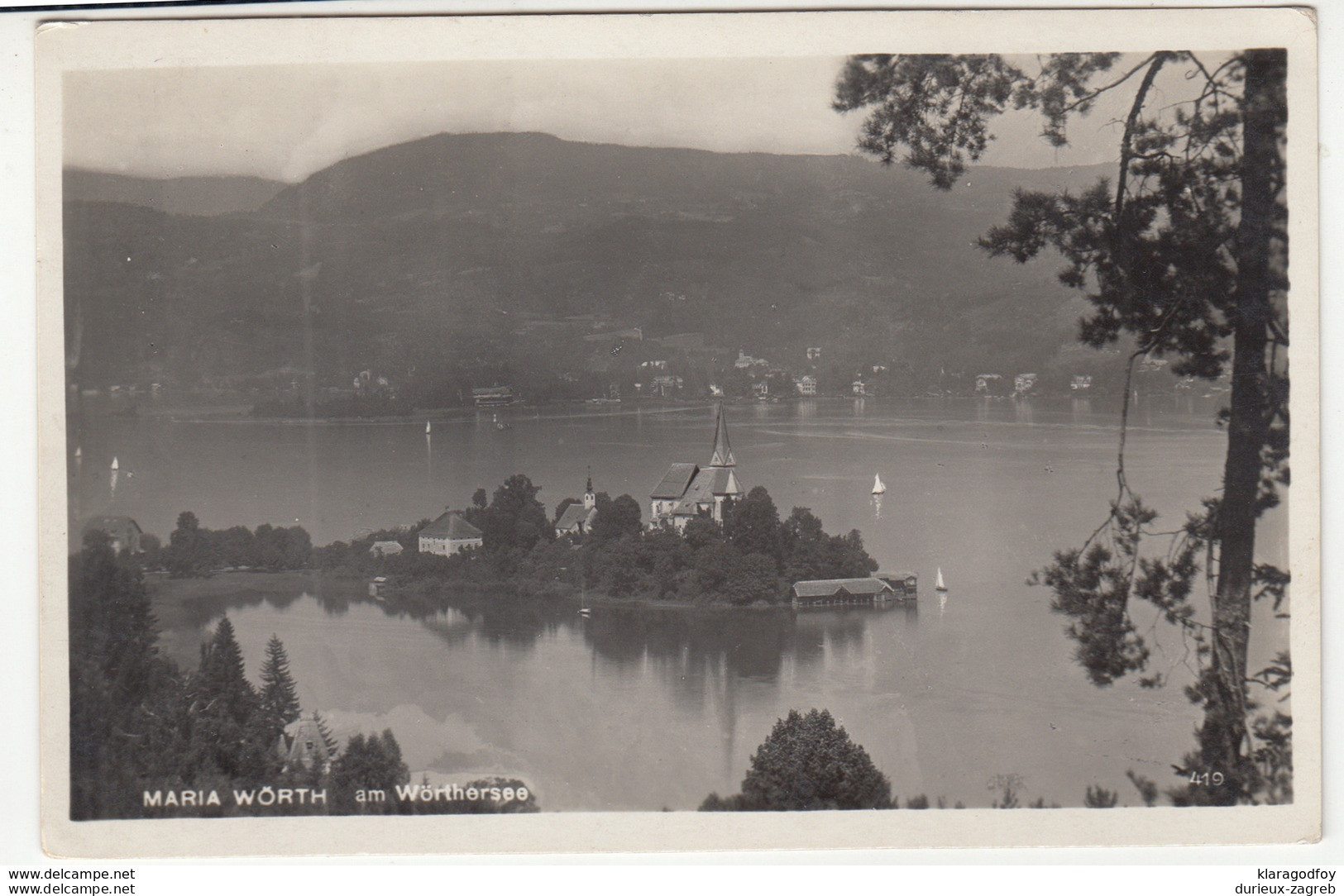 Maria Wörth Old Postcard Travelled 1930 B181001 - Maria Wörth